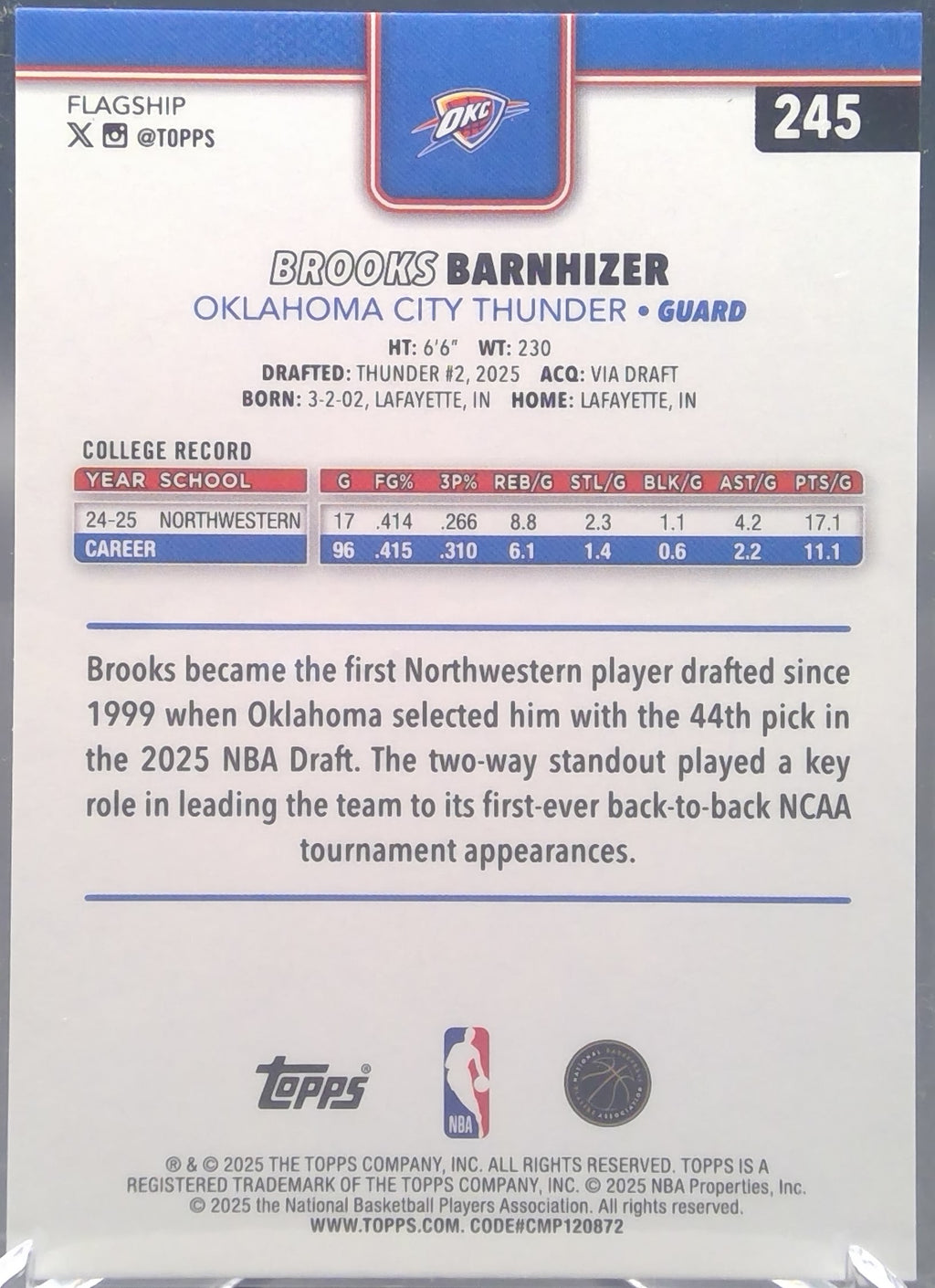 Brooks Barnhizer #245
