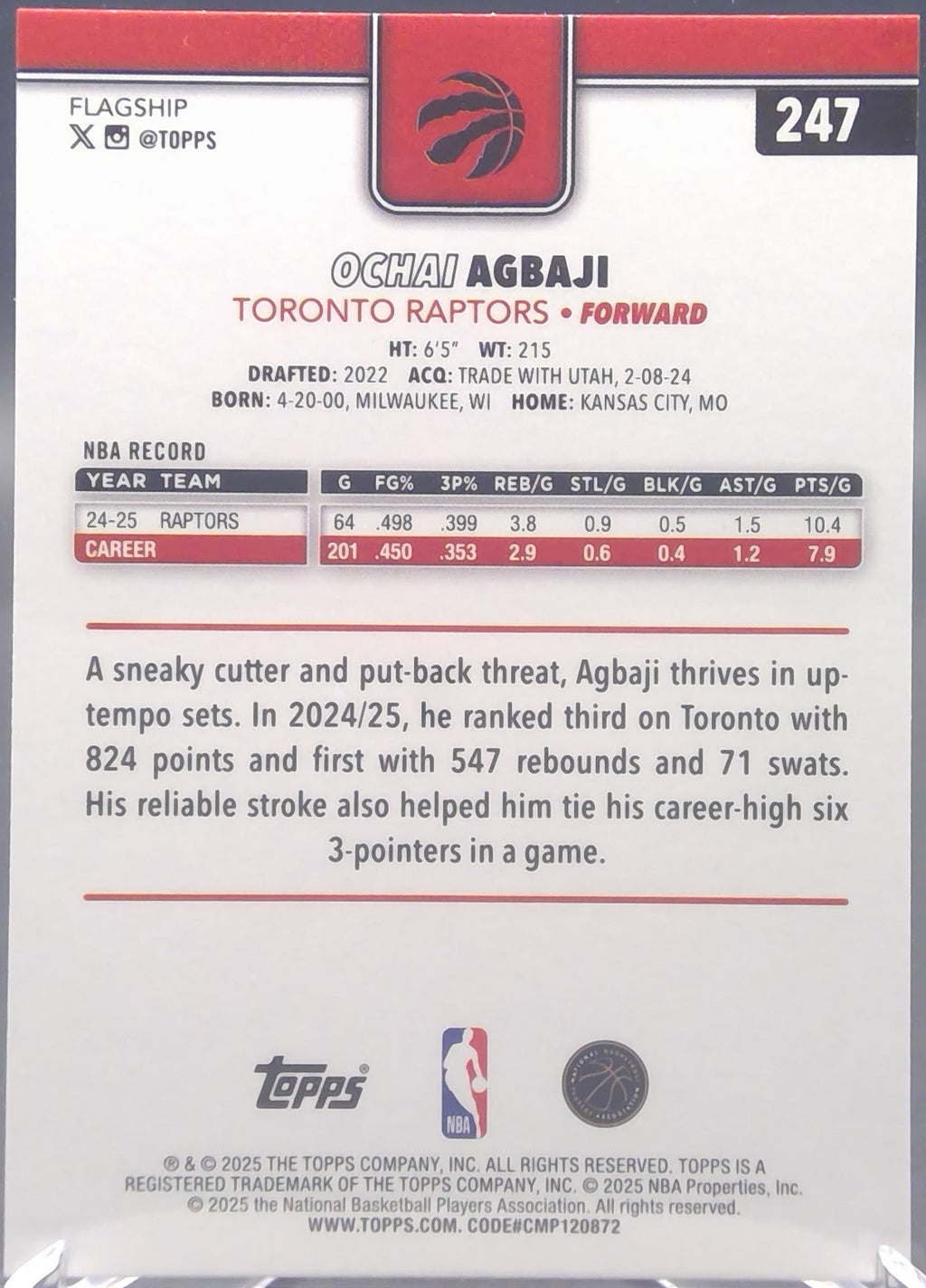 Ochai Agbaji #247