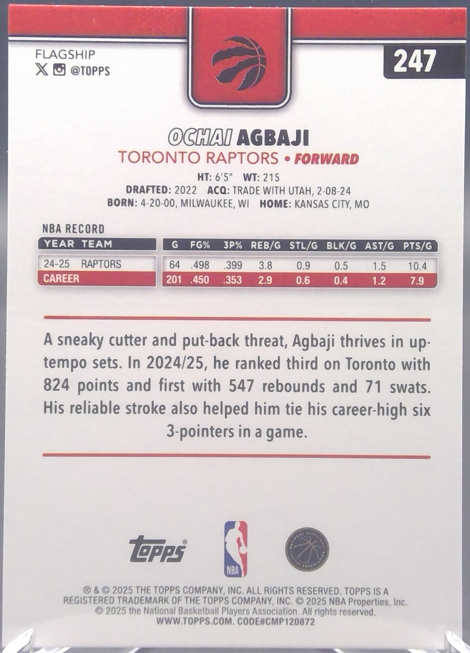 Ochai Agbaji #247