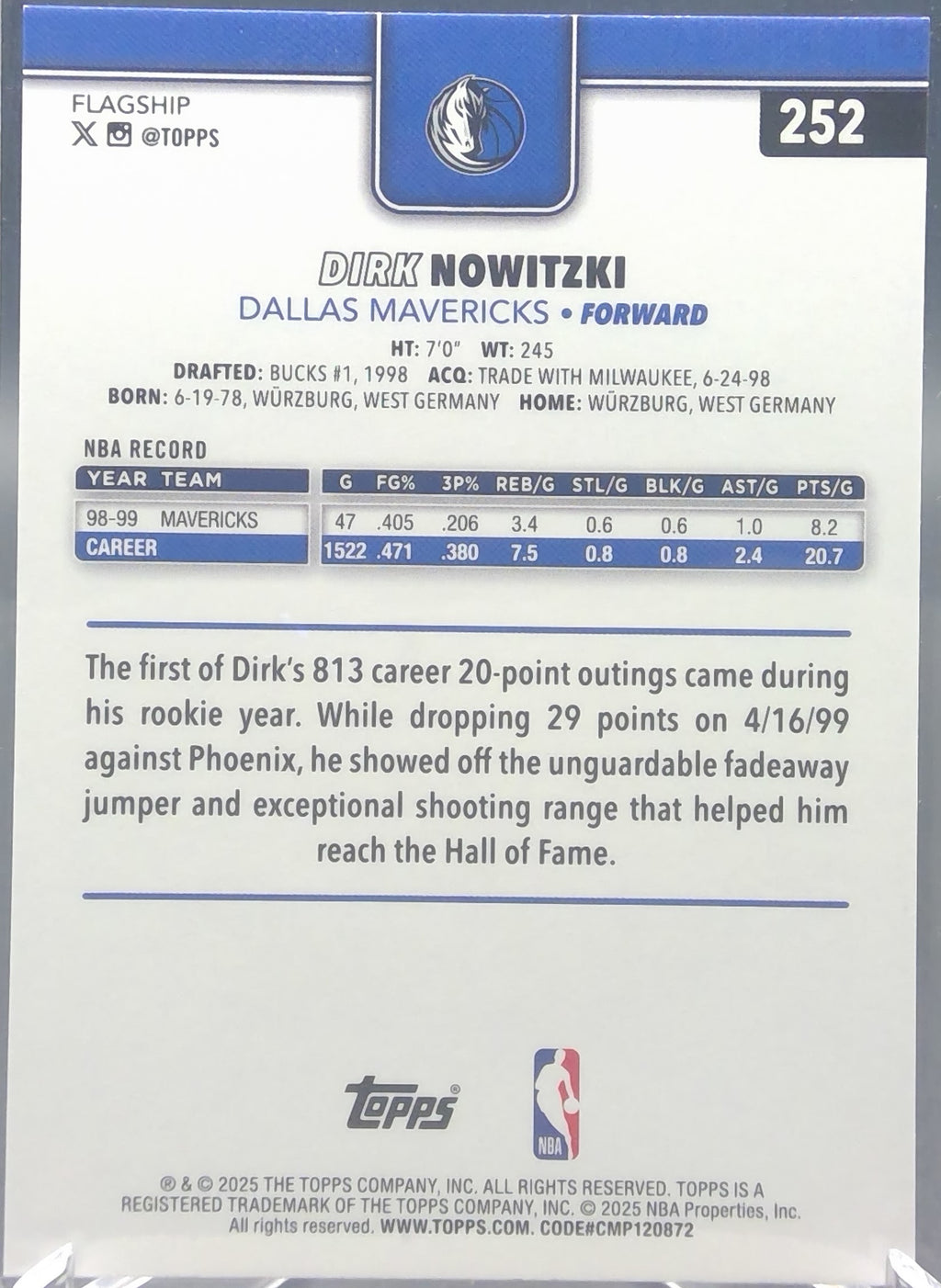 Dirk Nowitzki #252
