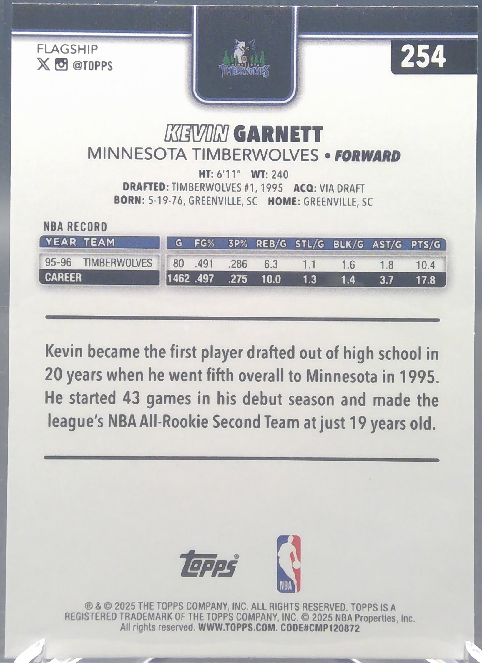 Kevin Garnett #254