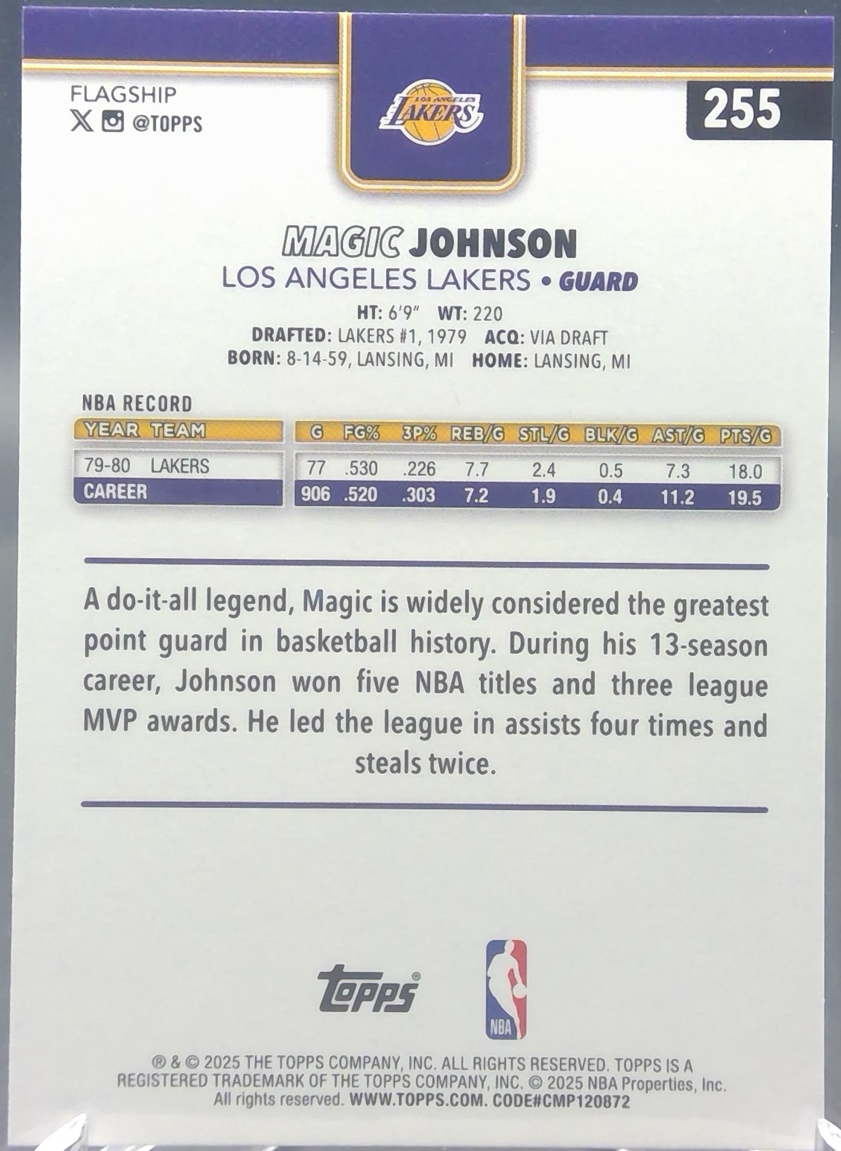 Magic Johnson #255