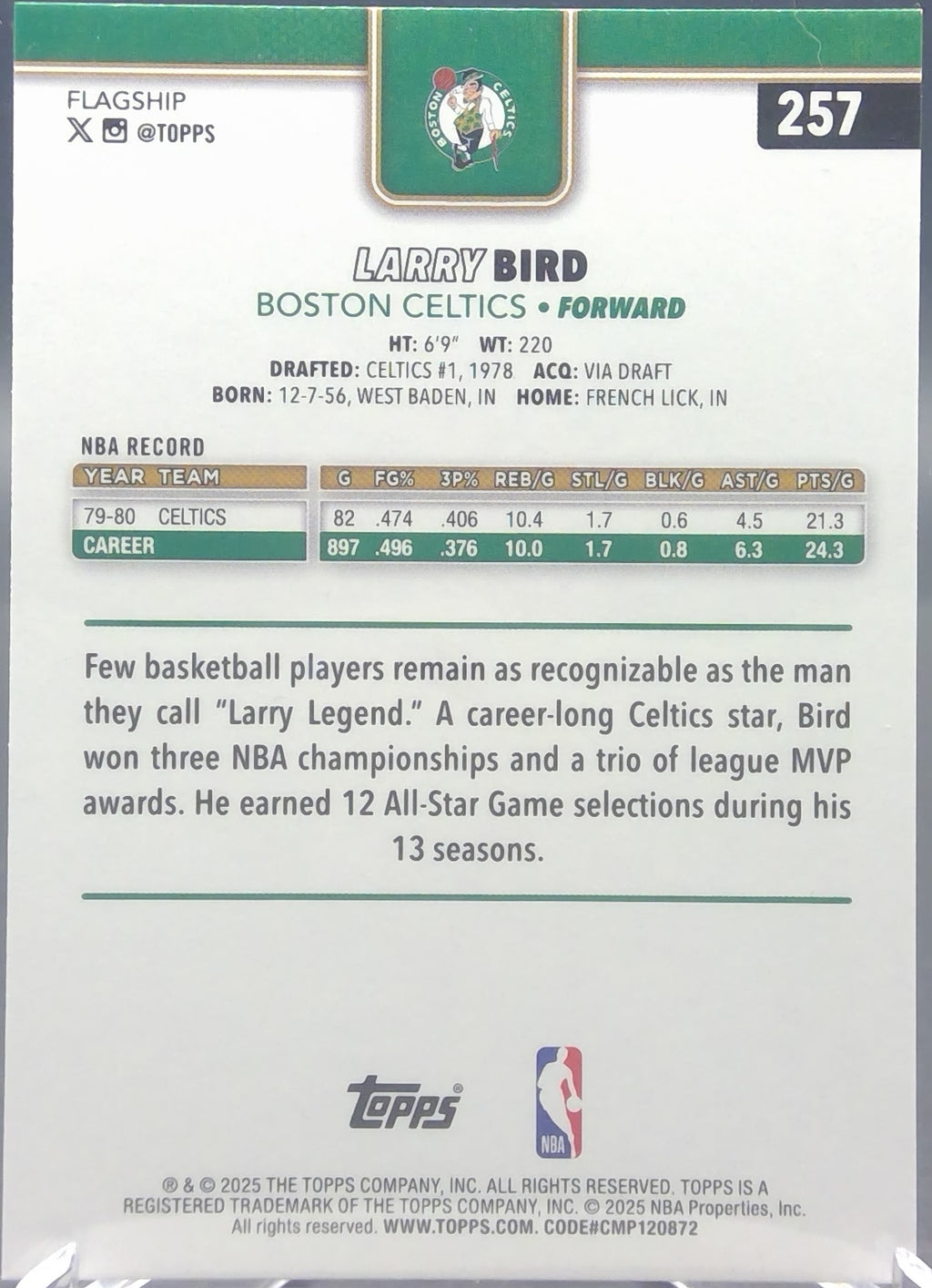 Larry Bird #257