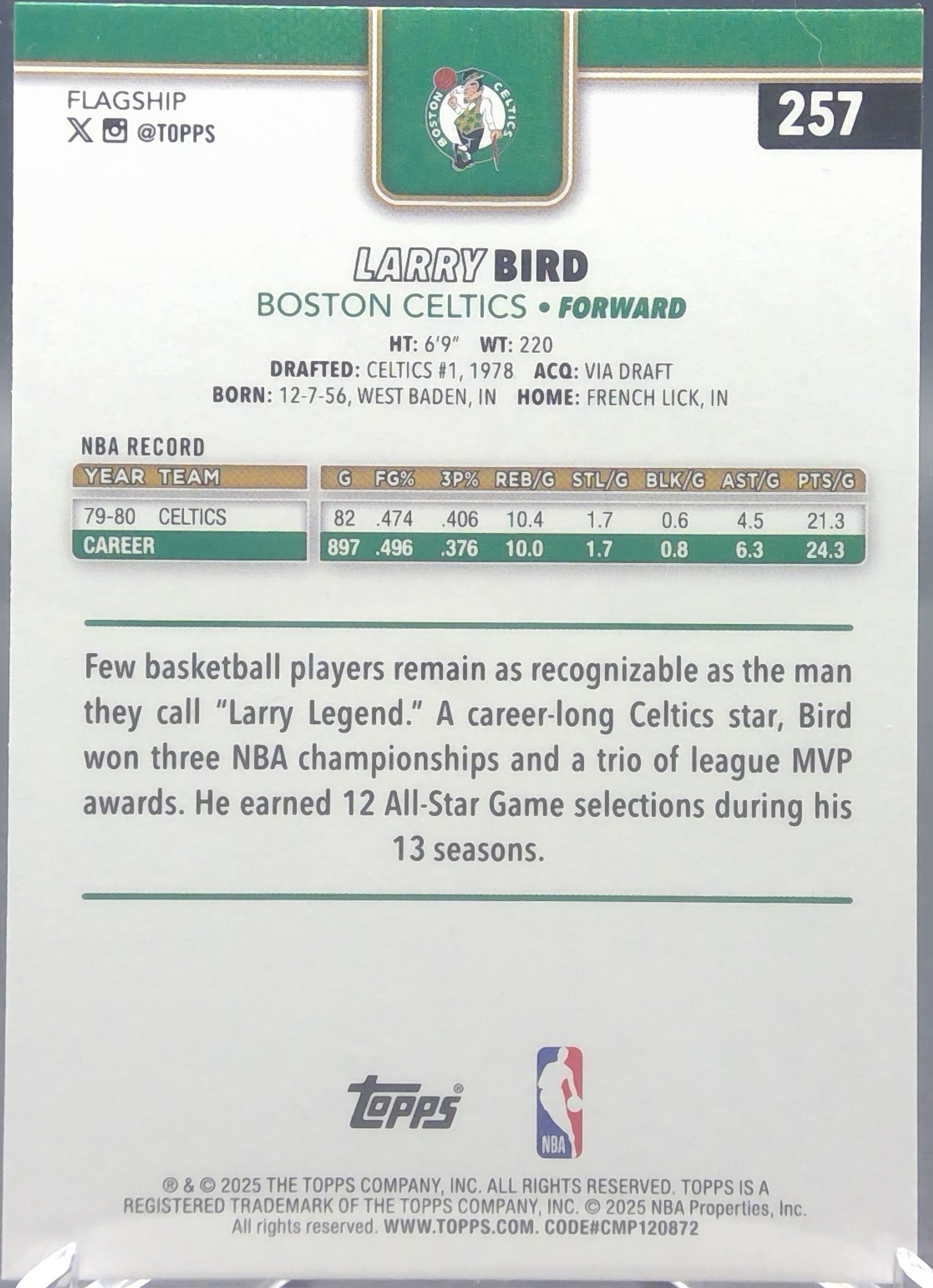 Larry Bird #257