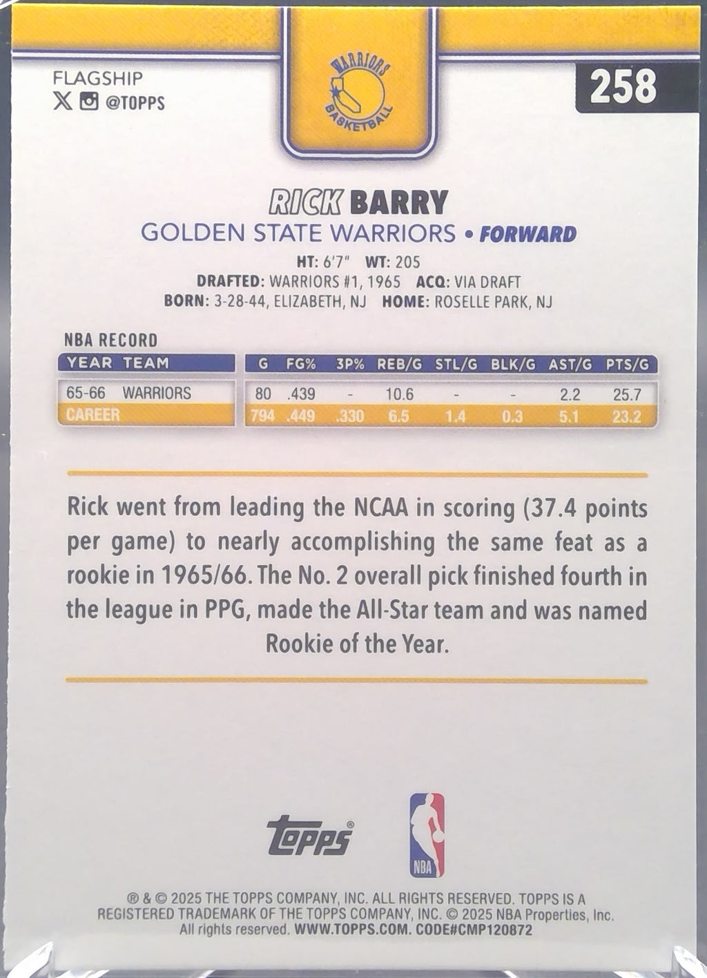 Rick Barry #258