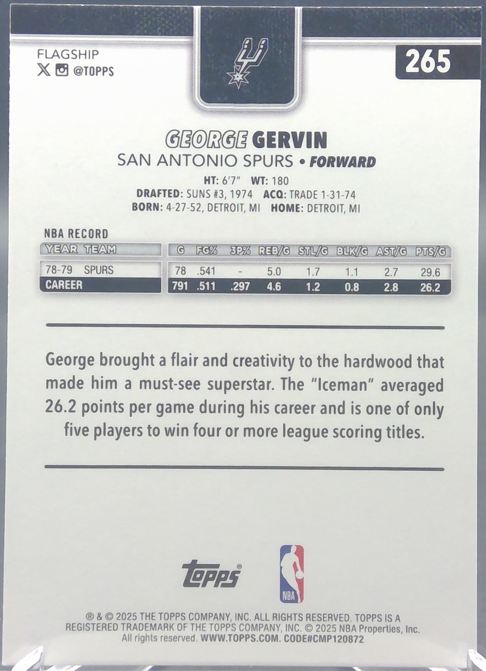 George Gervin #265