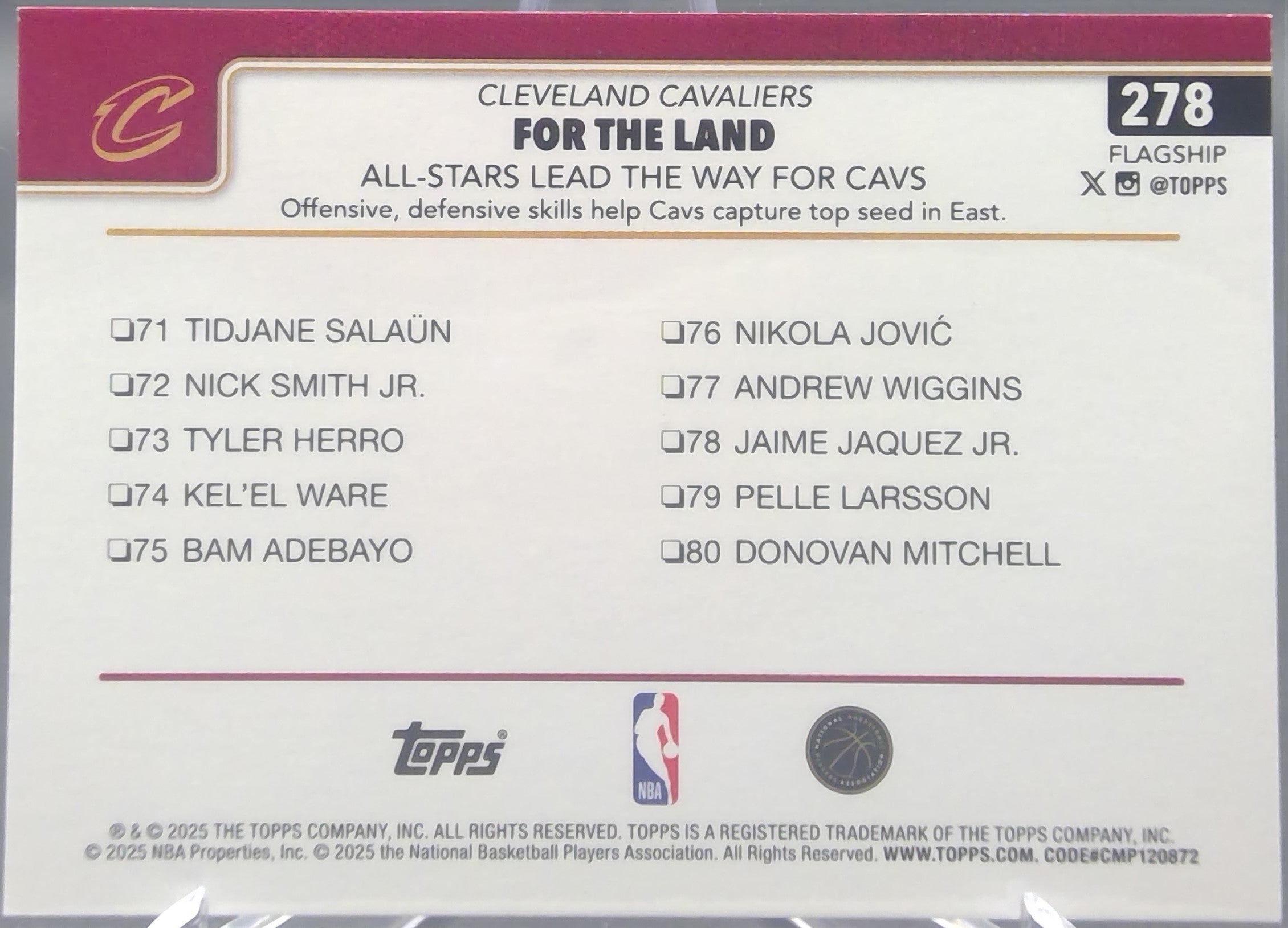 Clevland Cavaliers #278