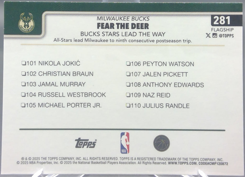 Milwaukee Bucks #281