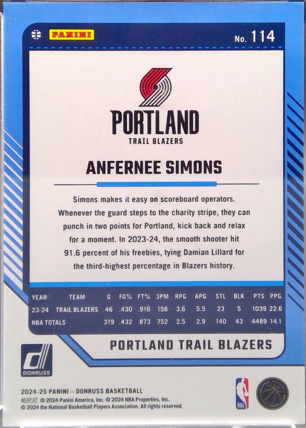 Anfernee Simons #114