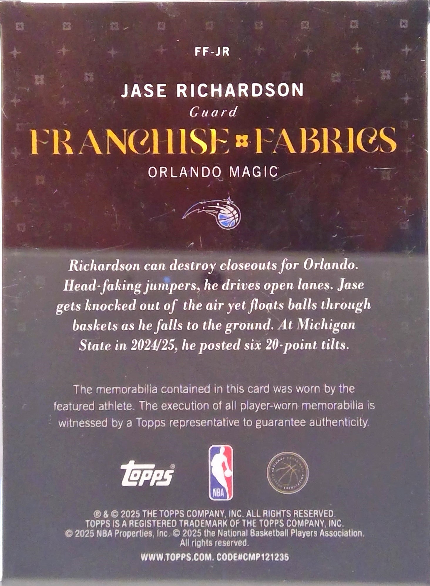 Jase Richardson #FF-JR