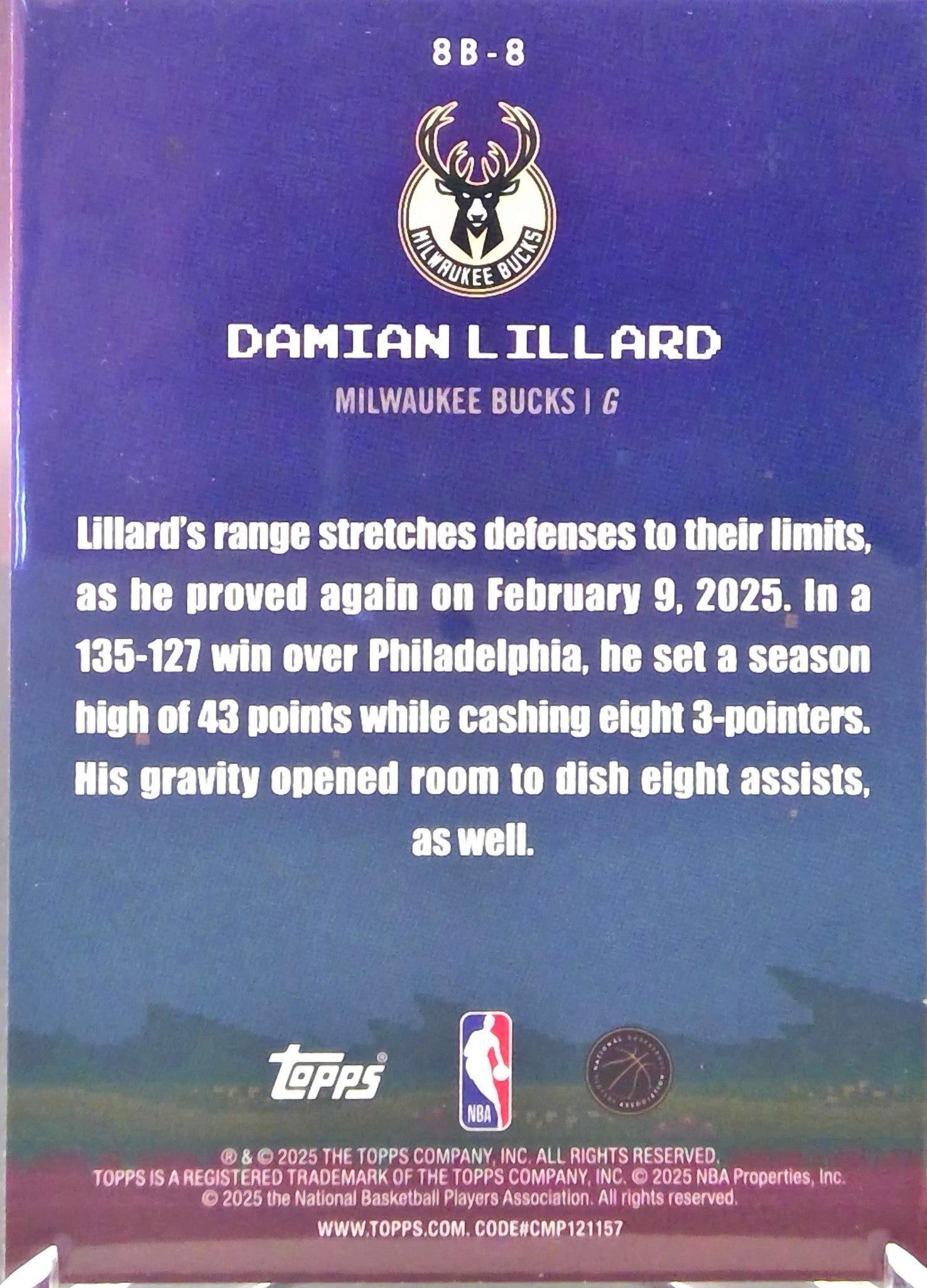 Damian Lillard #8B-8