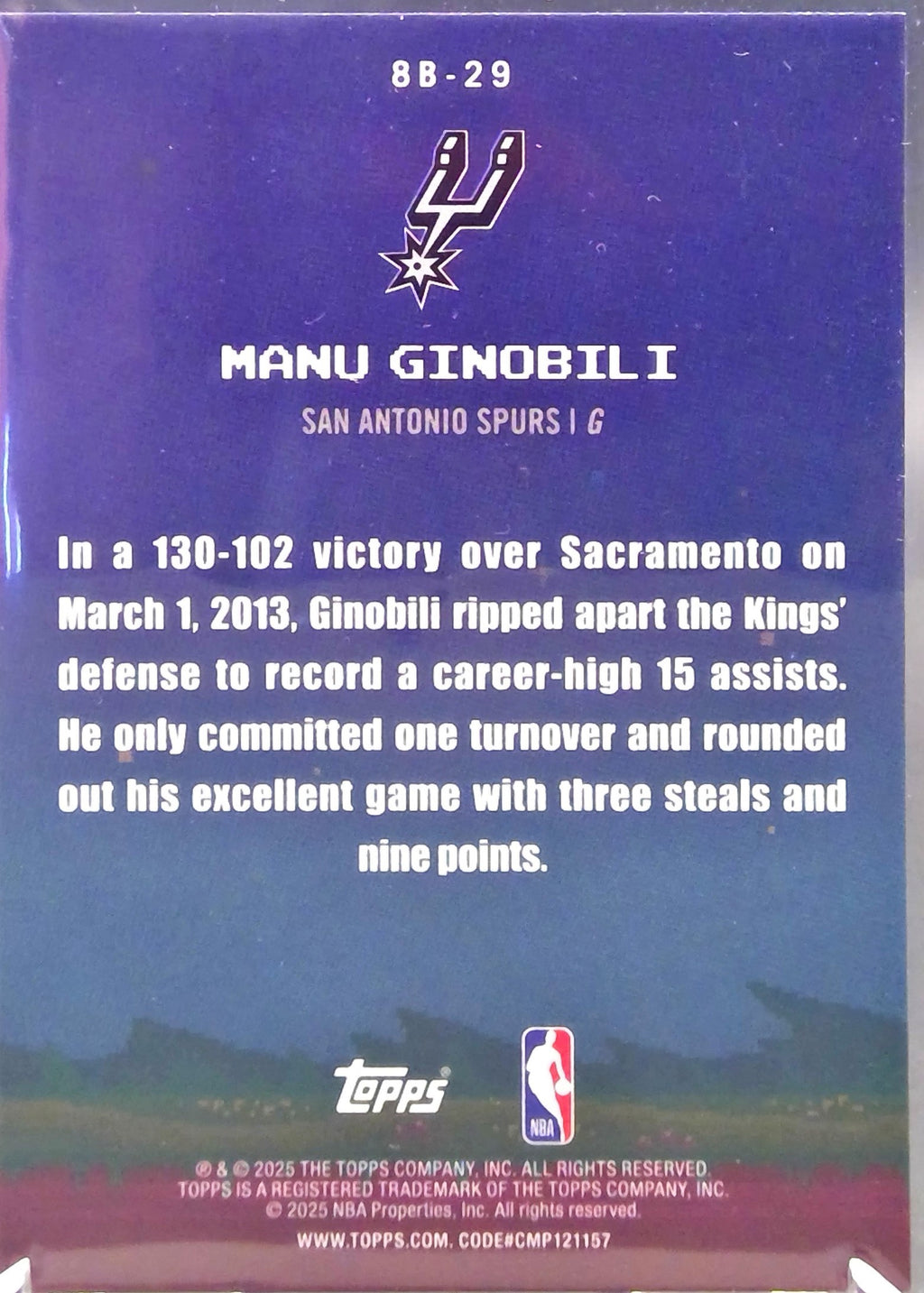 Manu Ginobili #8B-29