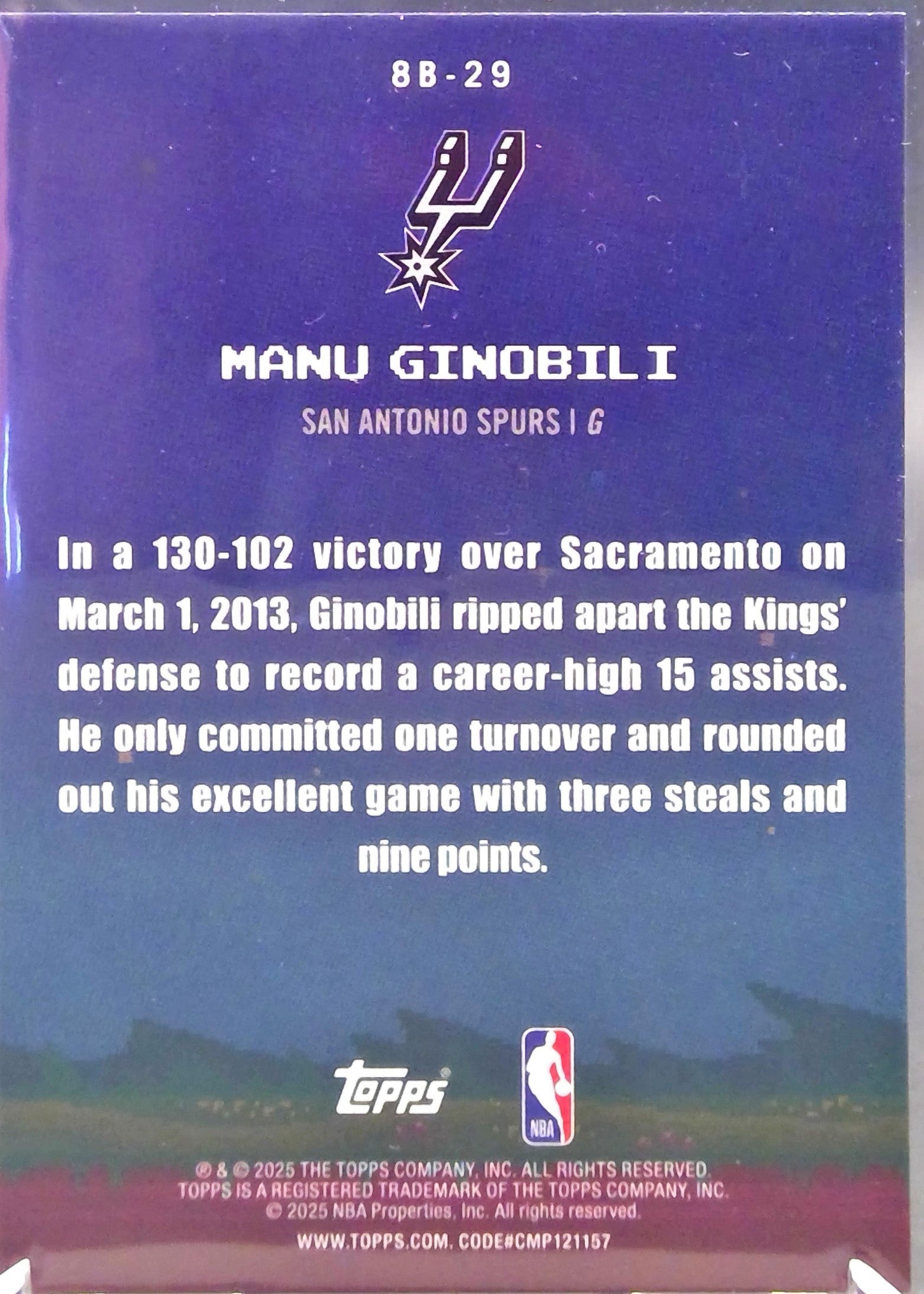 Manu Ginobili #8B-29