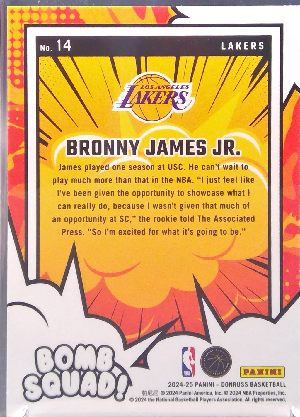 Bronny James Jr. #14