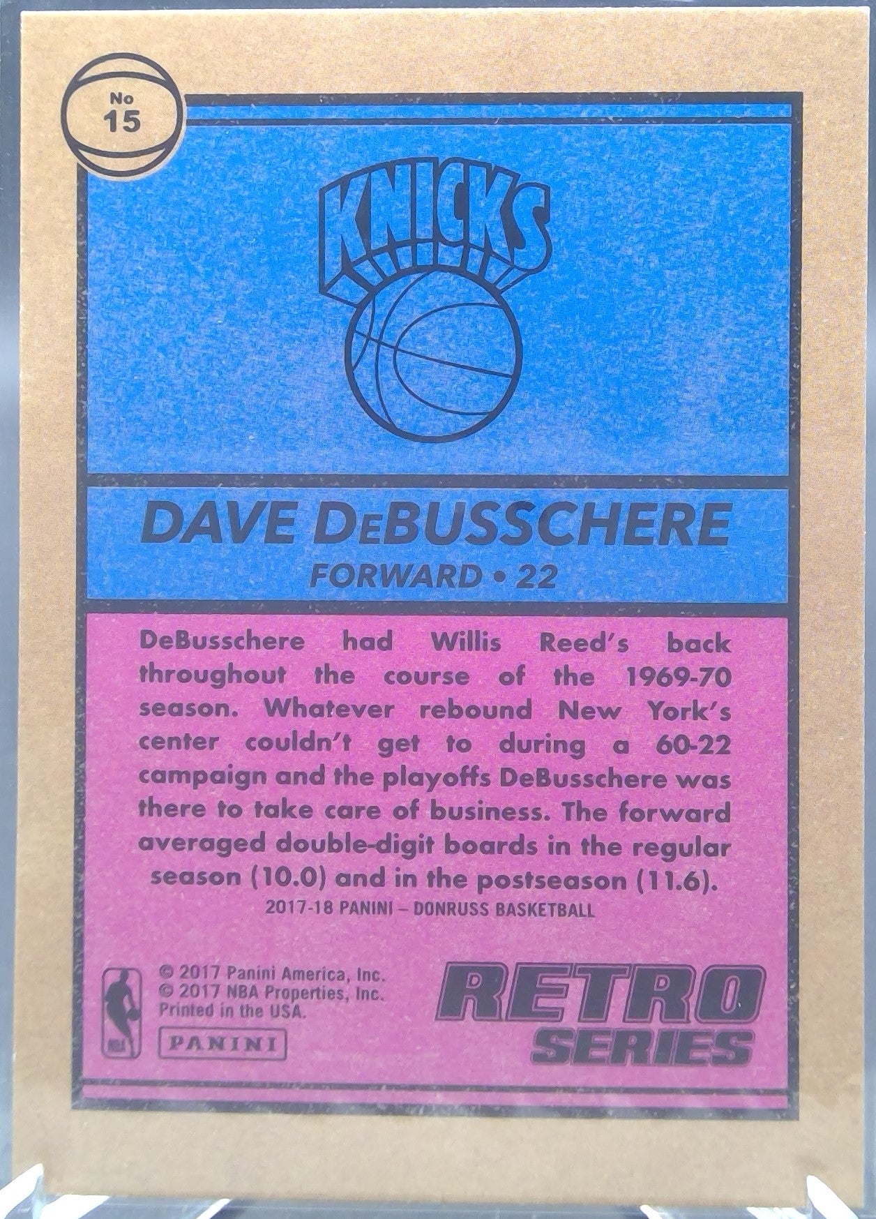Dave DeBusschere #15