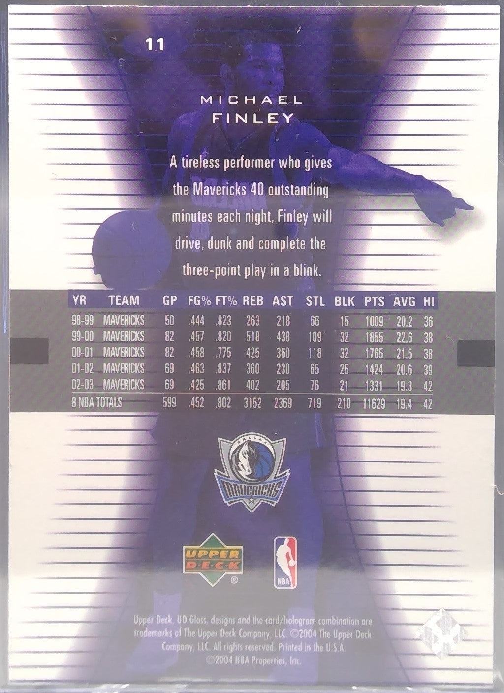 Michael Finley #11