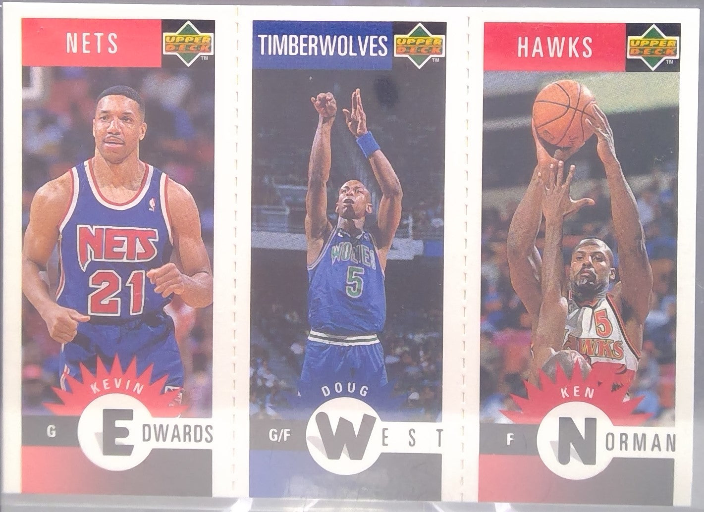Kevin Edwards #M142, Doug West #M141, Ken Norman #M92