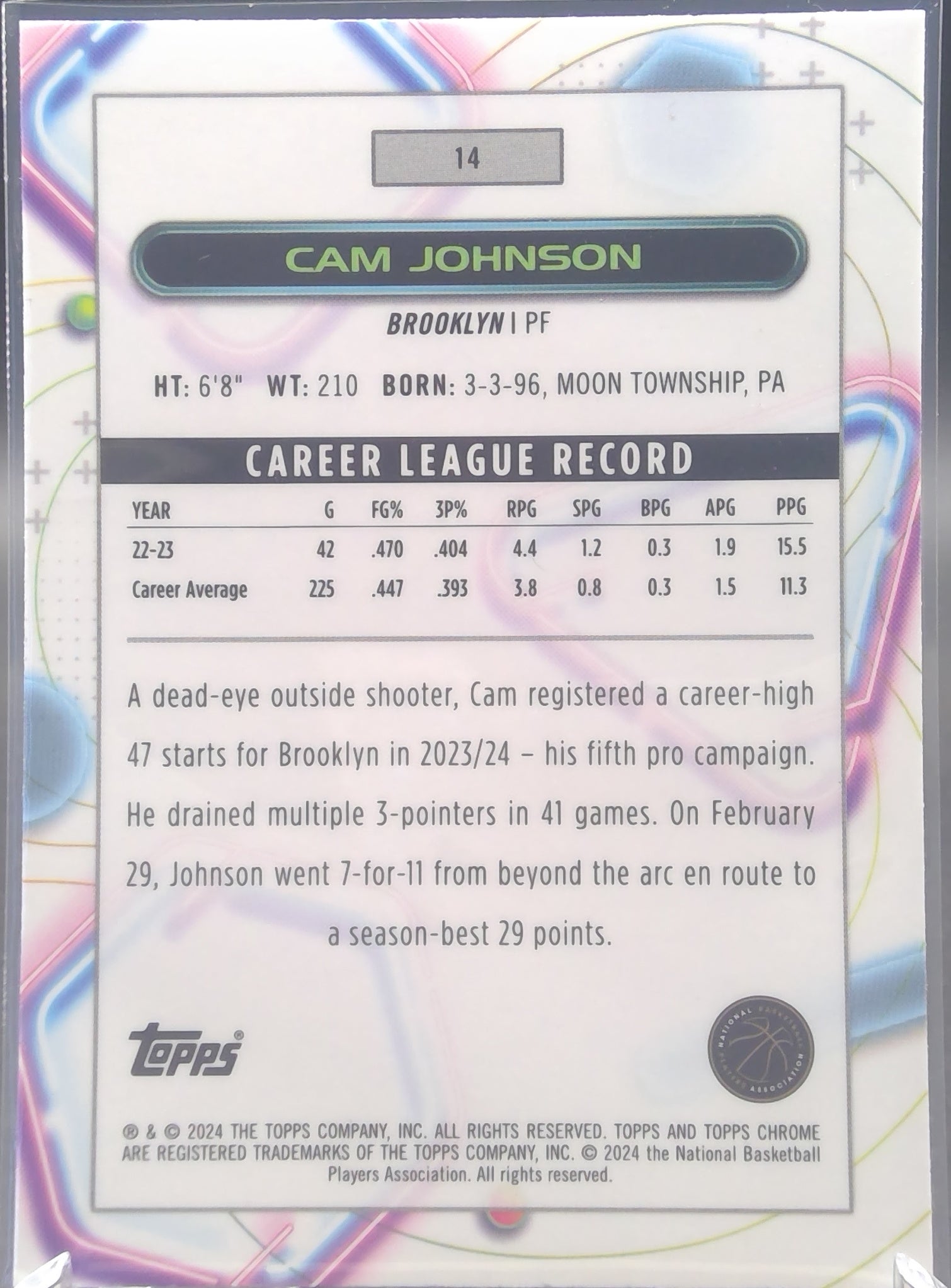 Cam Johnson #14