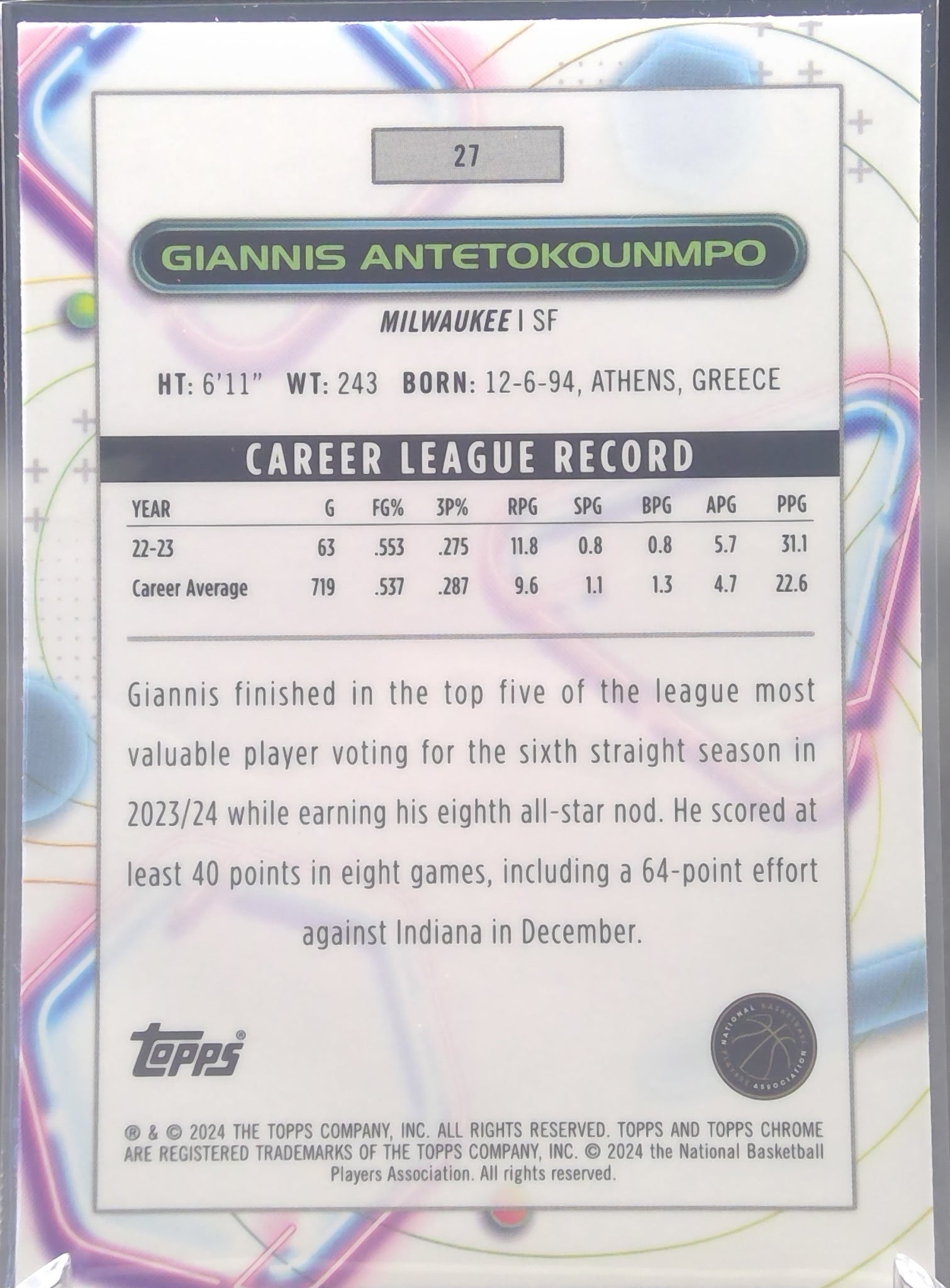 Giannis Antetokounmpo #27