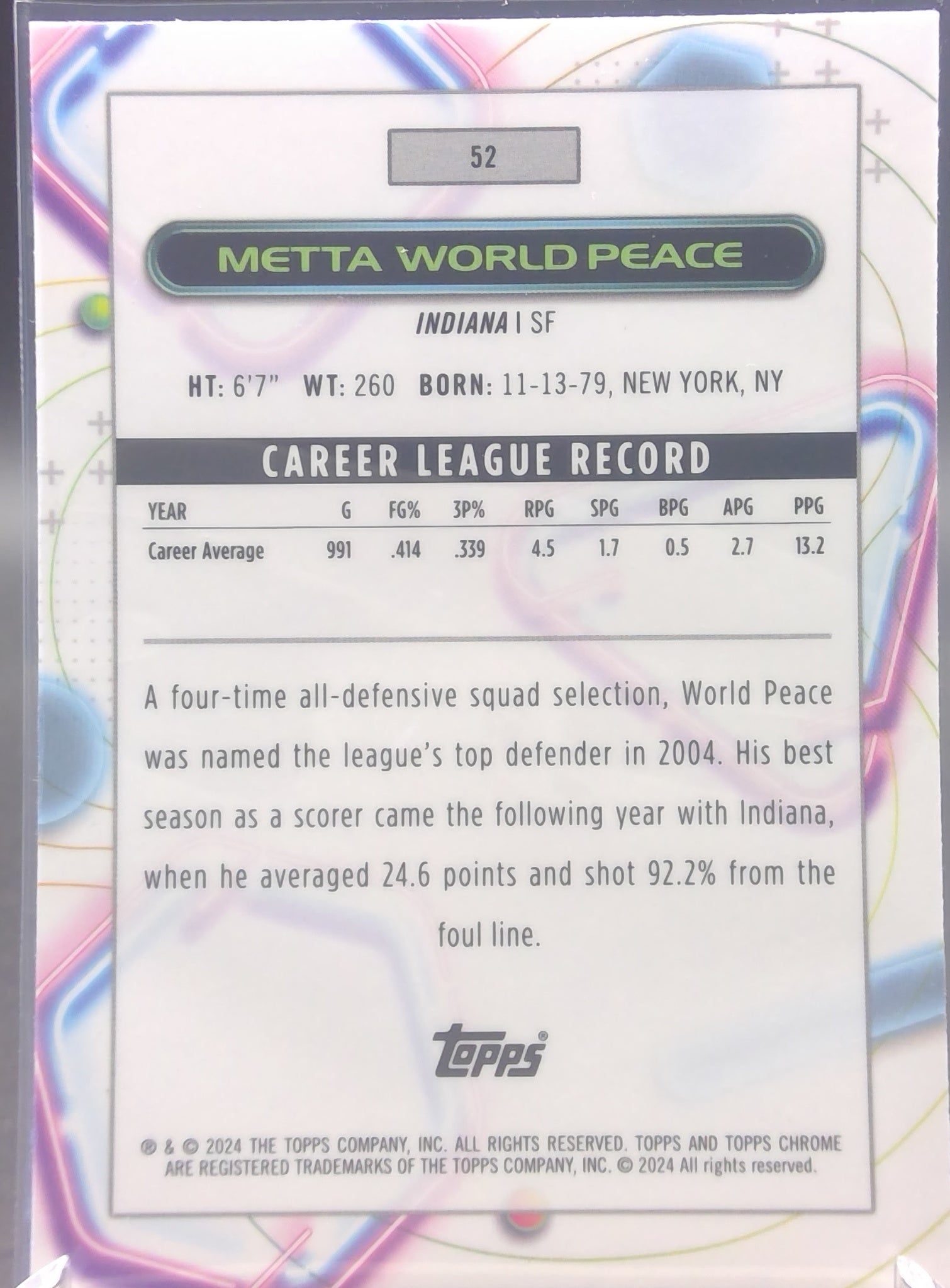 Metta World Peace #52