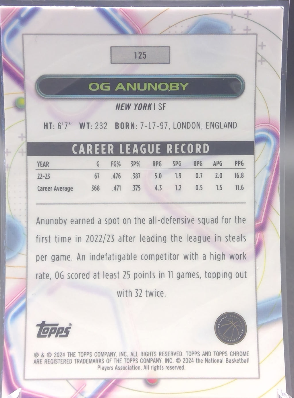 OG Annunoby #125