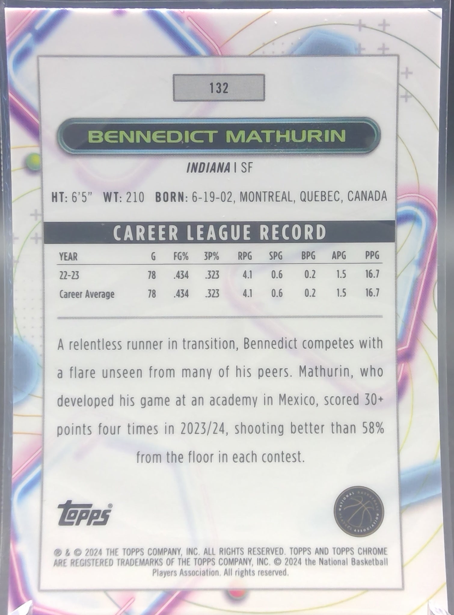 Bennedict Mathurin #132