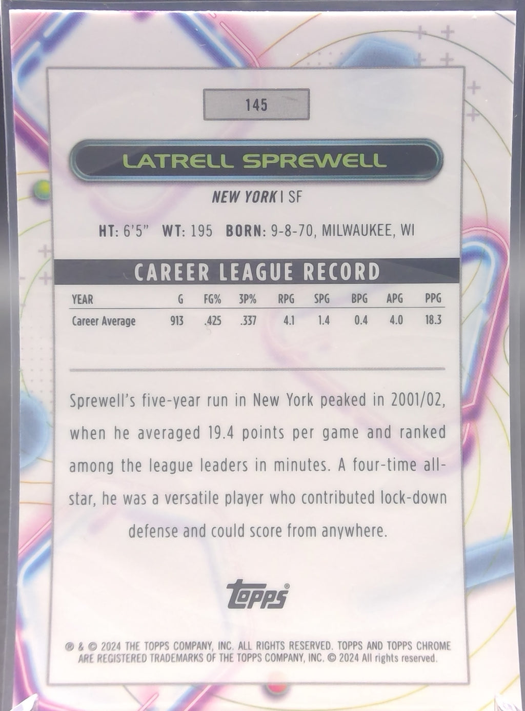 Latrell Sprewell #145