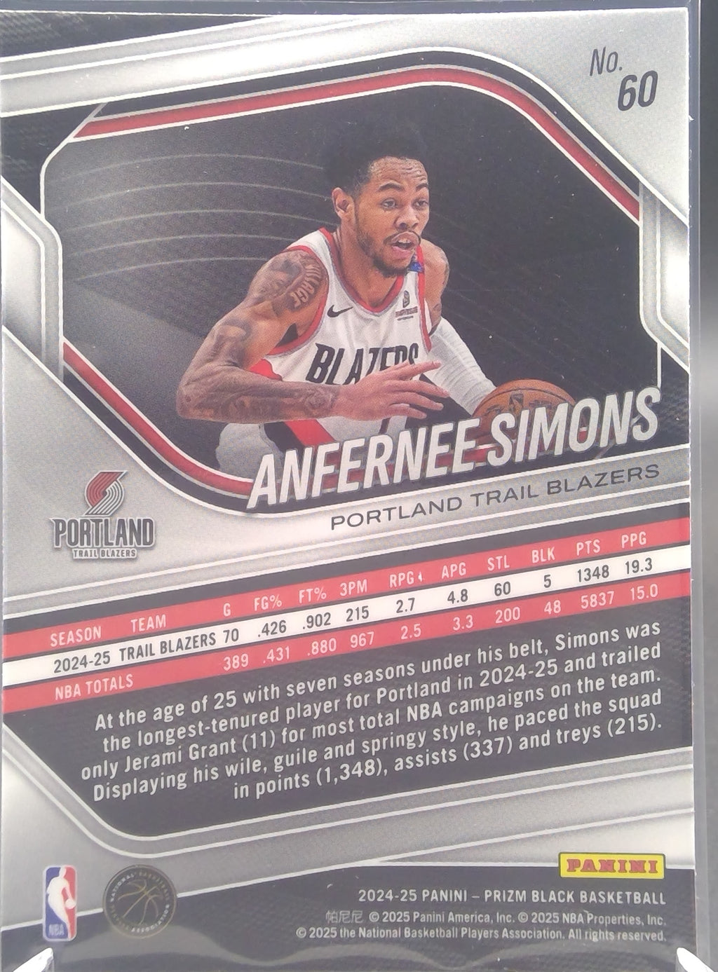 Anfernee Simons #60
