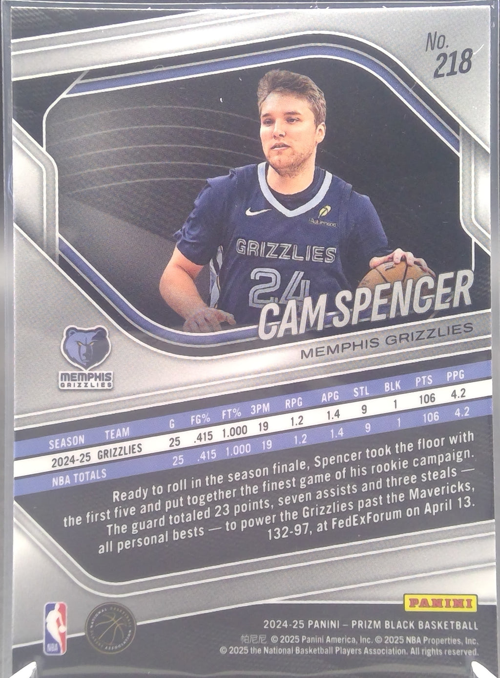 Cam Spencer #218