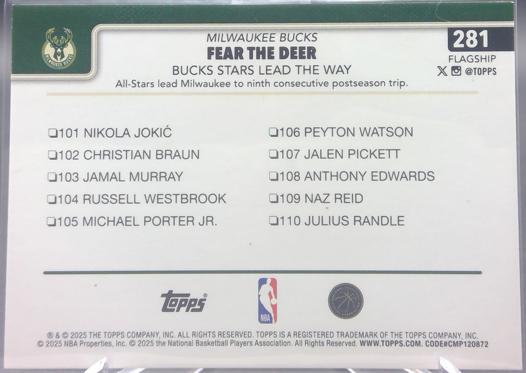 Milwaukee Bucks #281