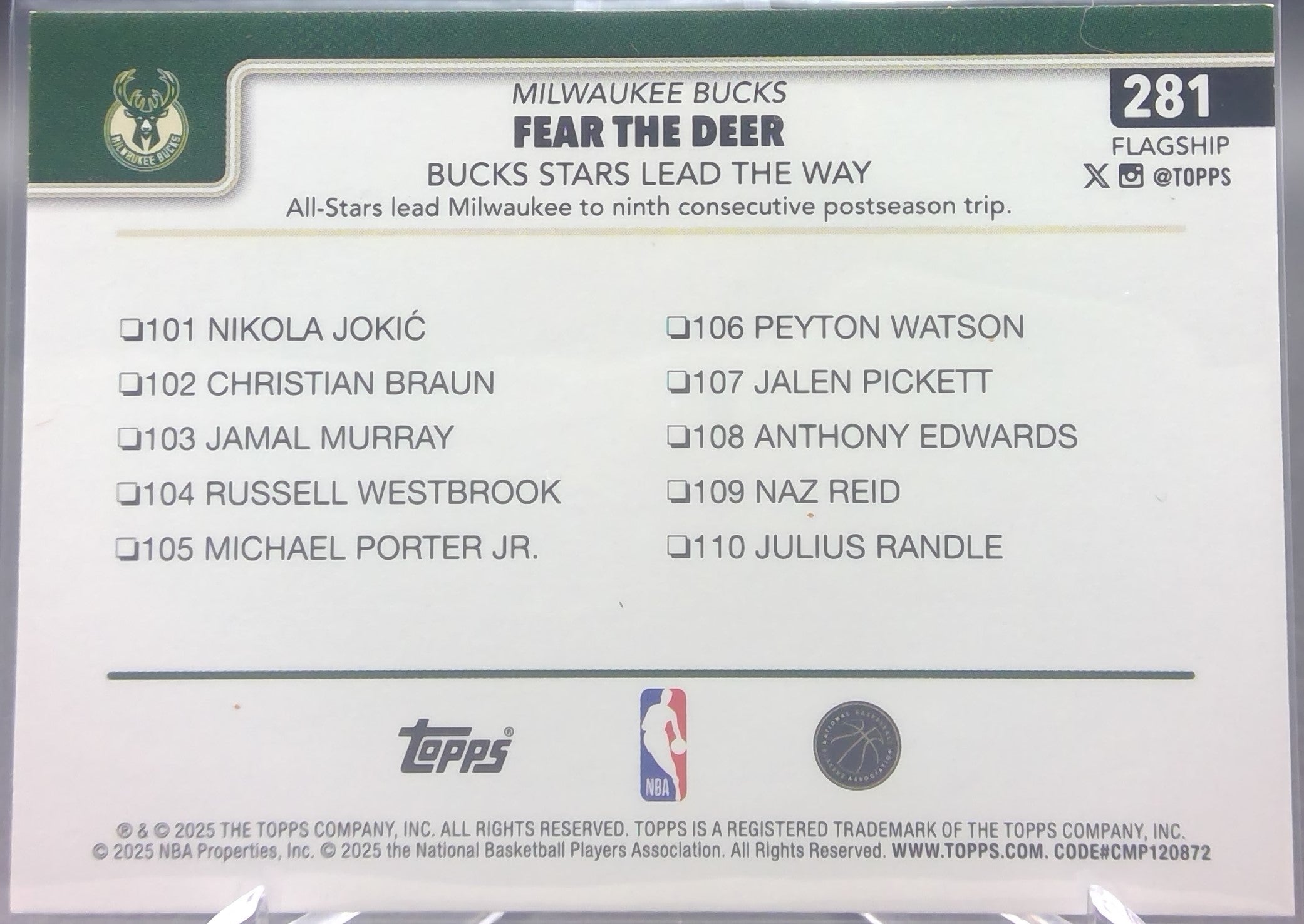 Milwaukee Bucks #281