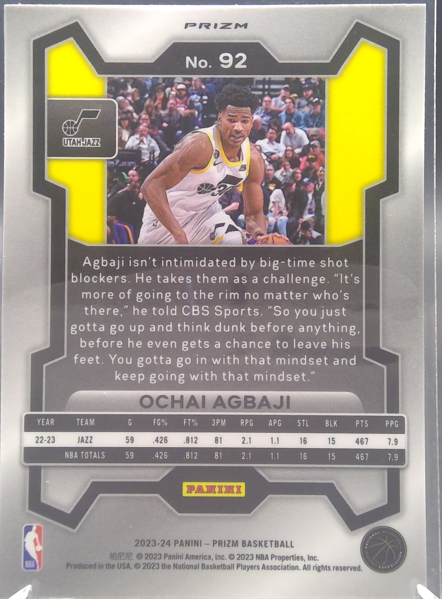 Ochai Agbaji #92