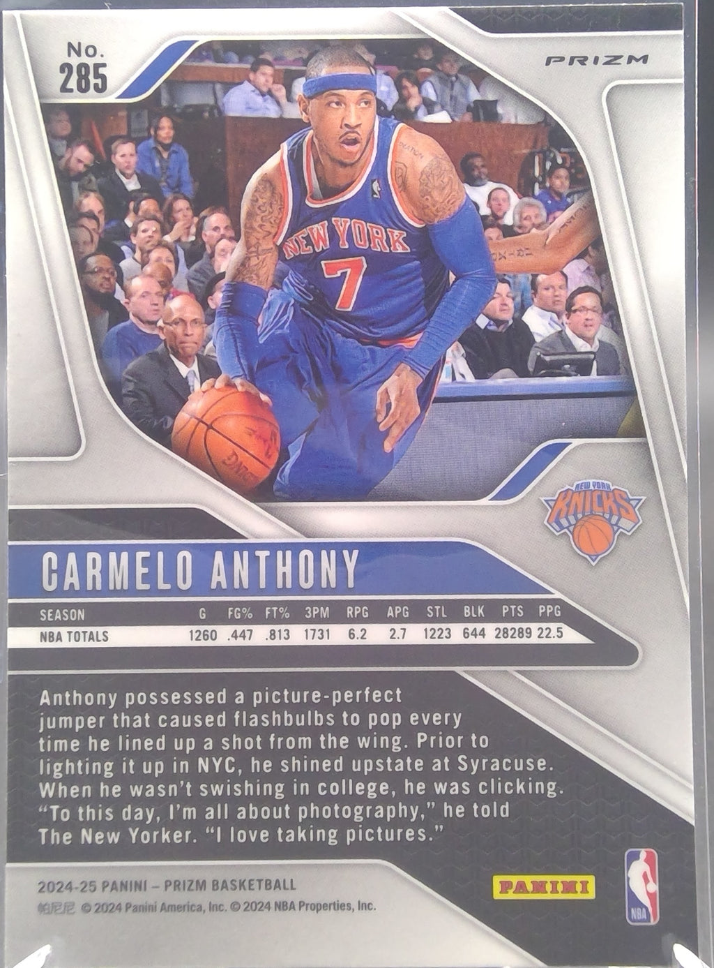 Carmelo Anthony #285