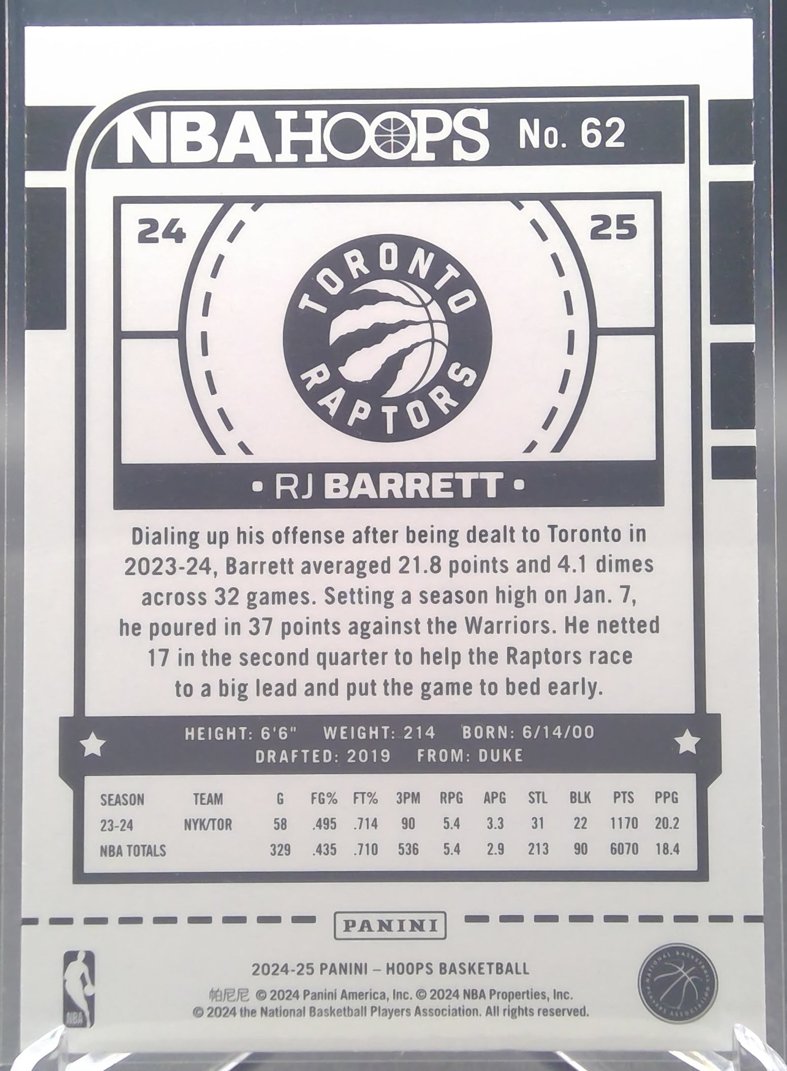 RJ Barrett #62