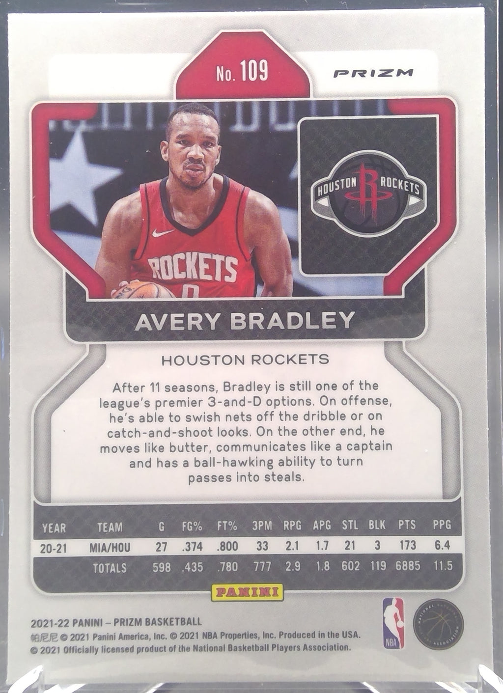 Avery Bradley #109
