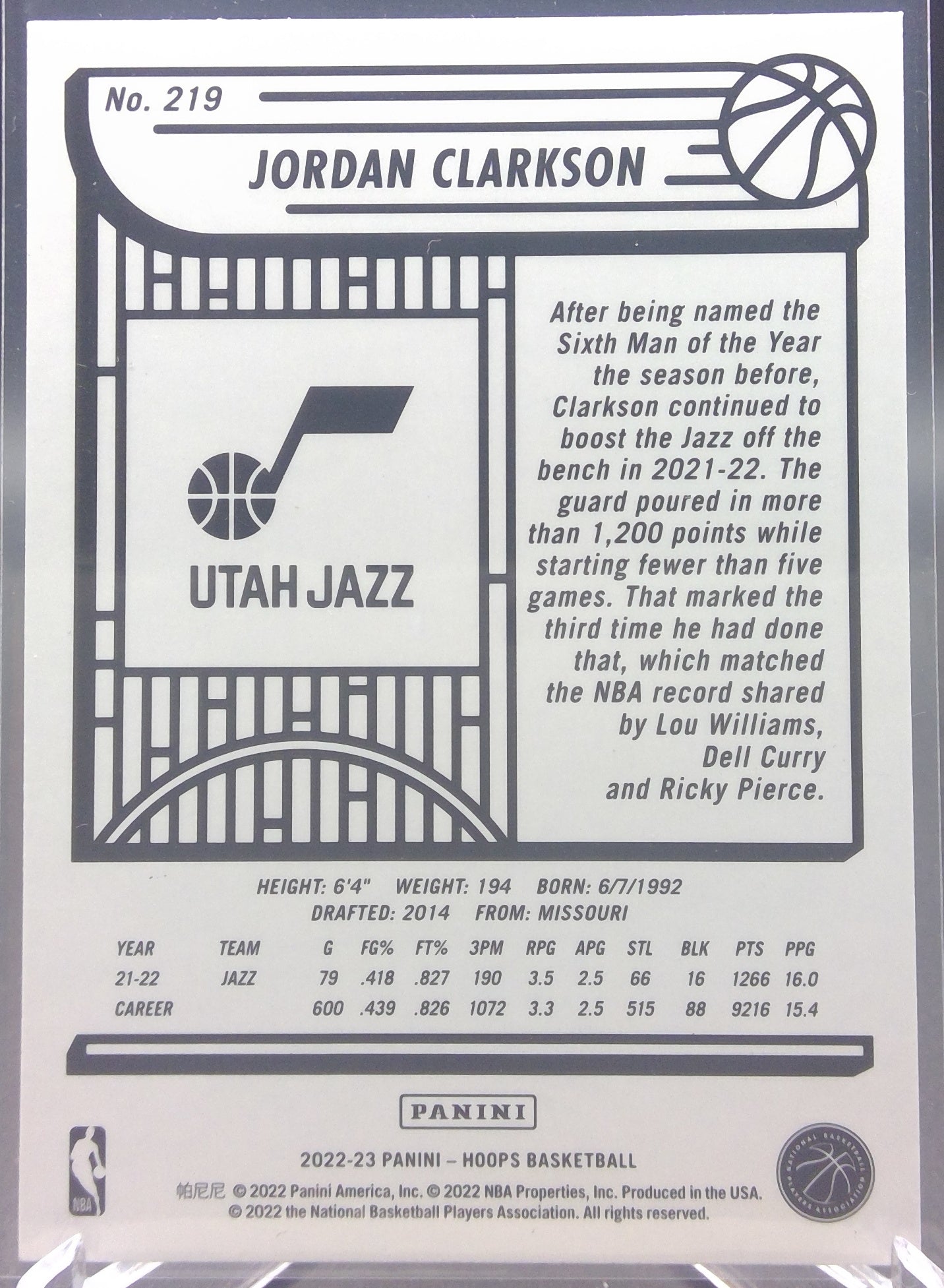 Jordan Clarkson #219