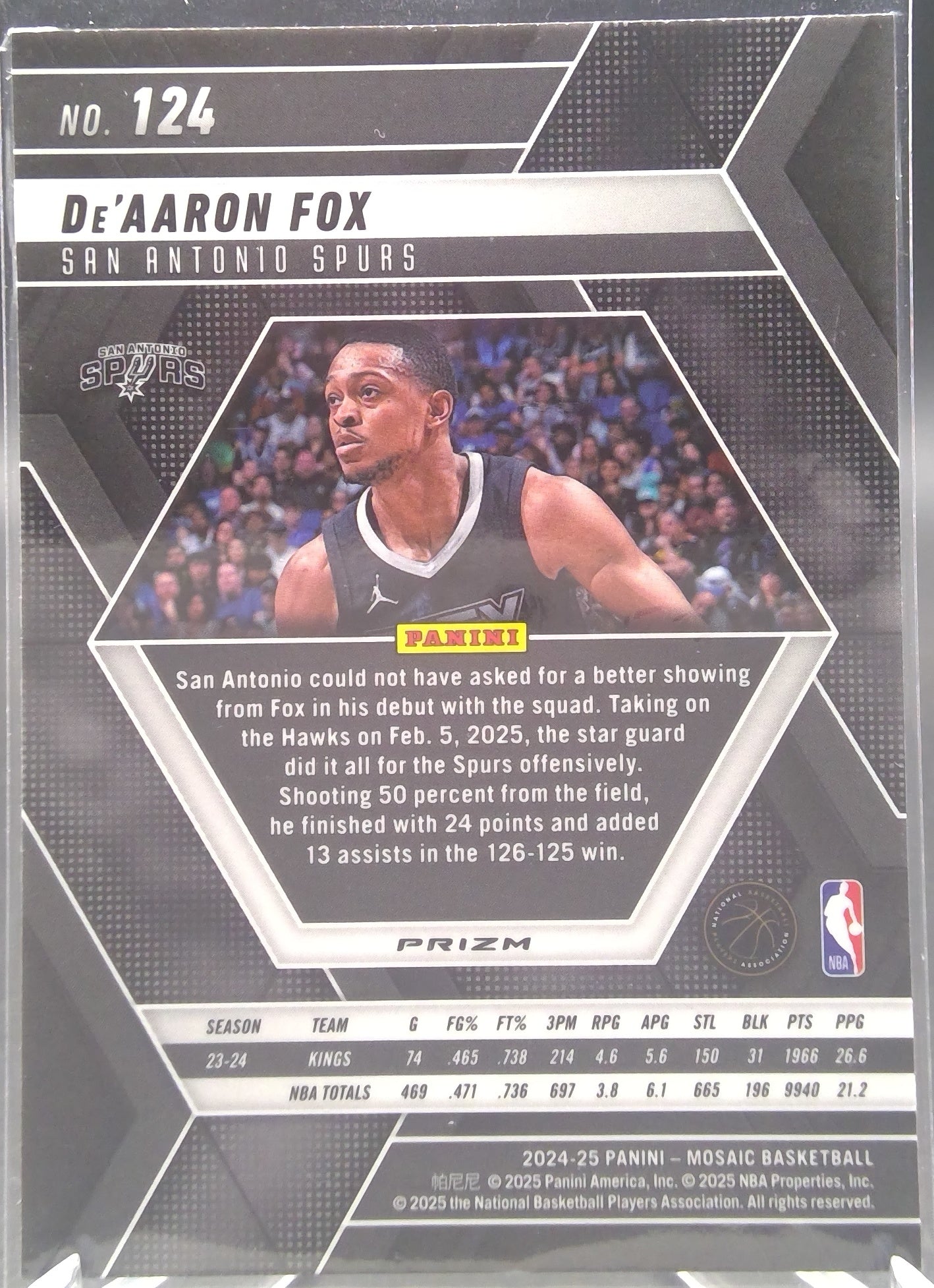 De'Aaron Fox #124