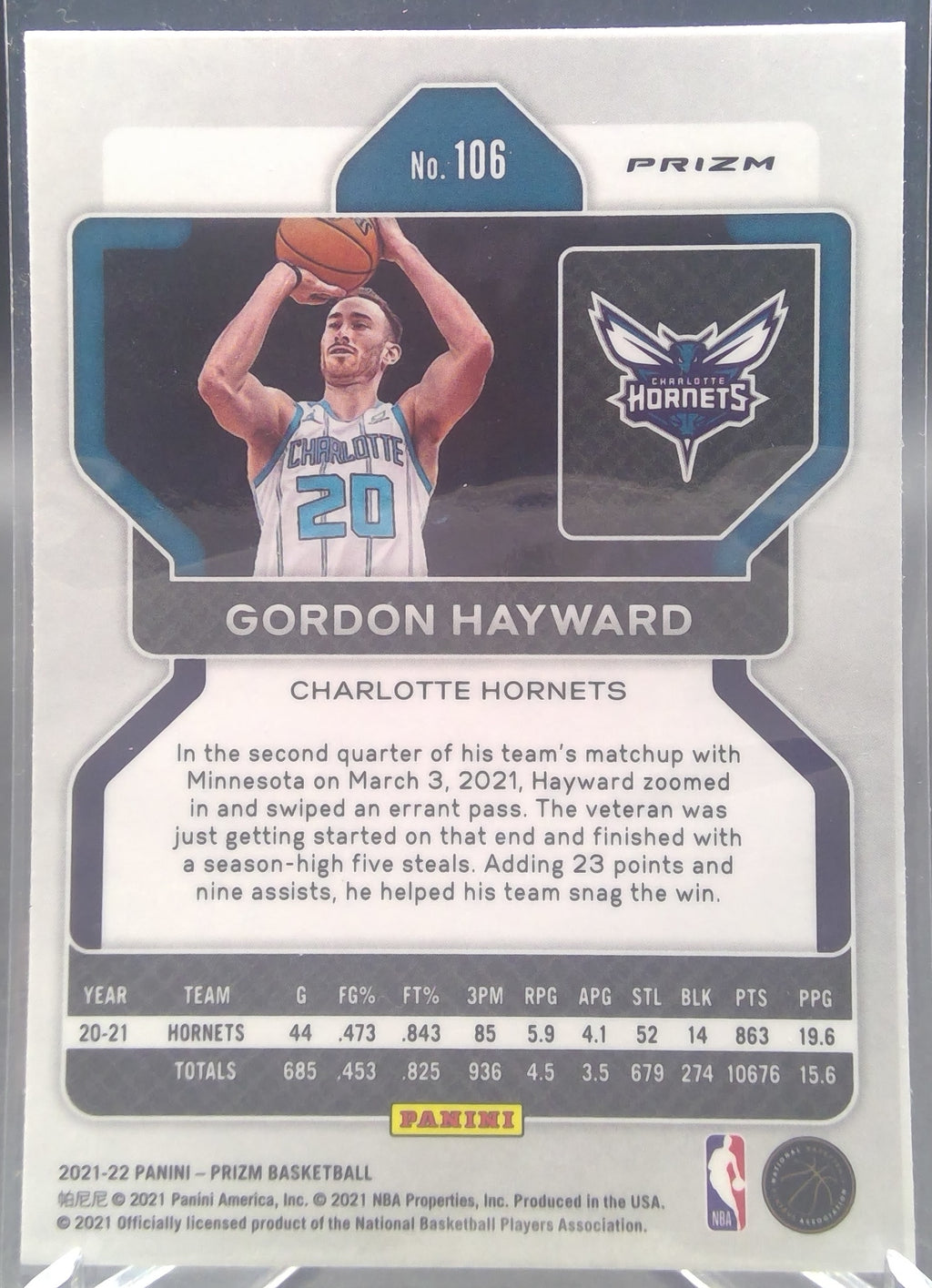 Gordon Hayward #106