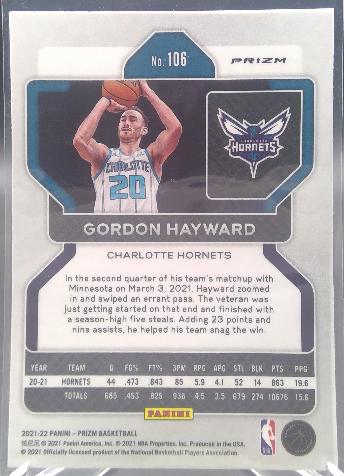 Gordon Hayward #106