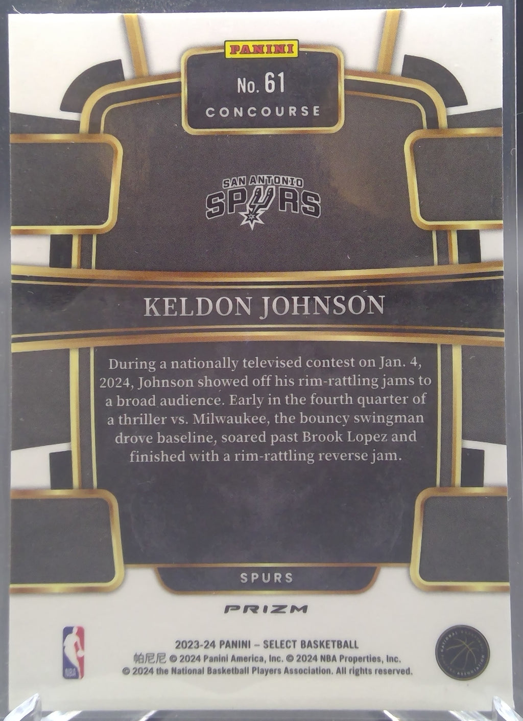 Keldon Johnson #61