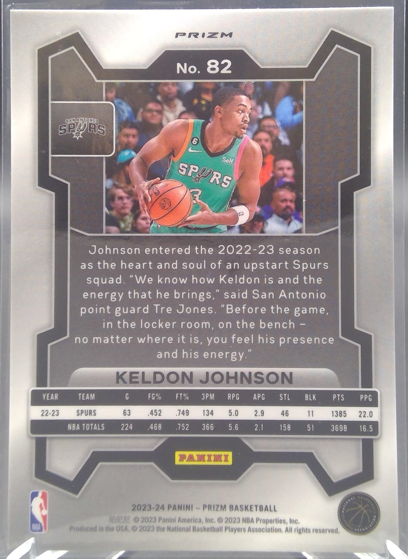 Keldon Johnson #82