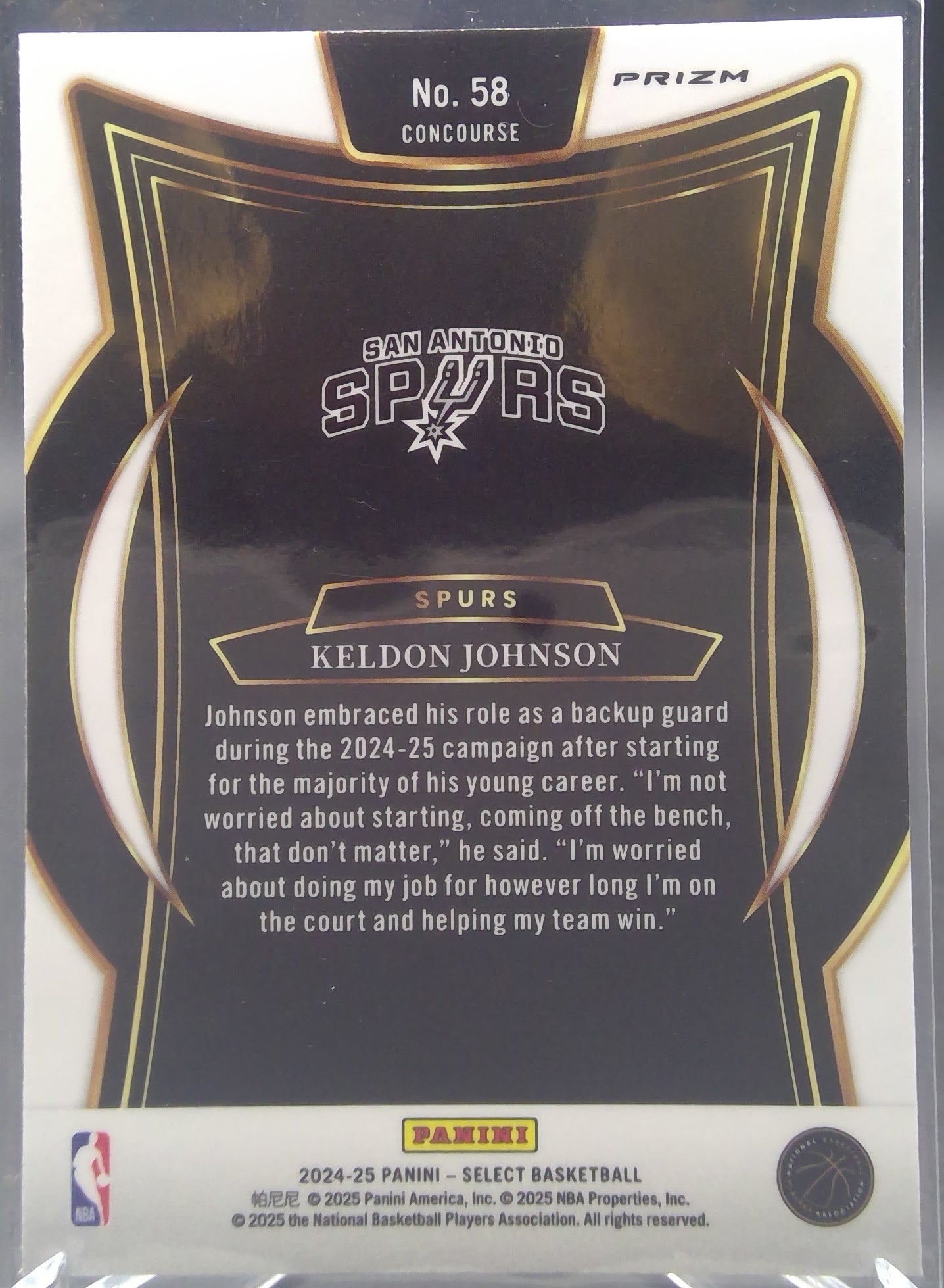 Keldon Johnson #58