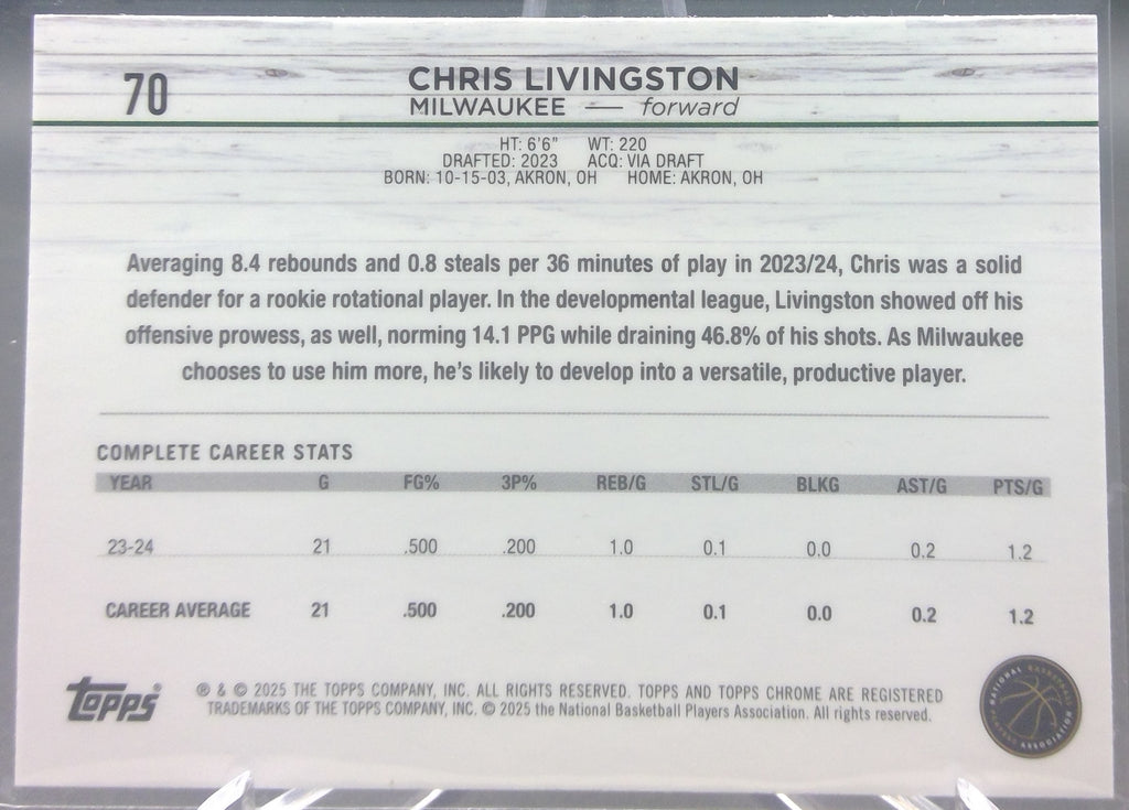 Chris Livingston #70
