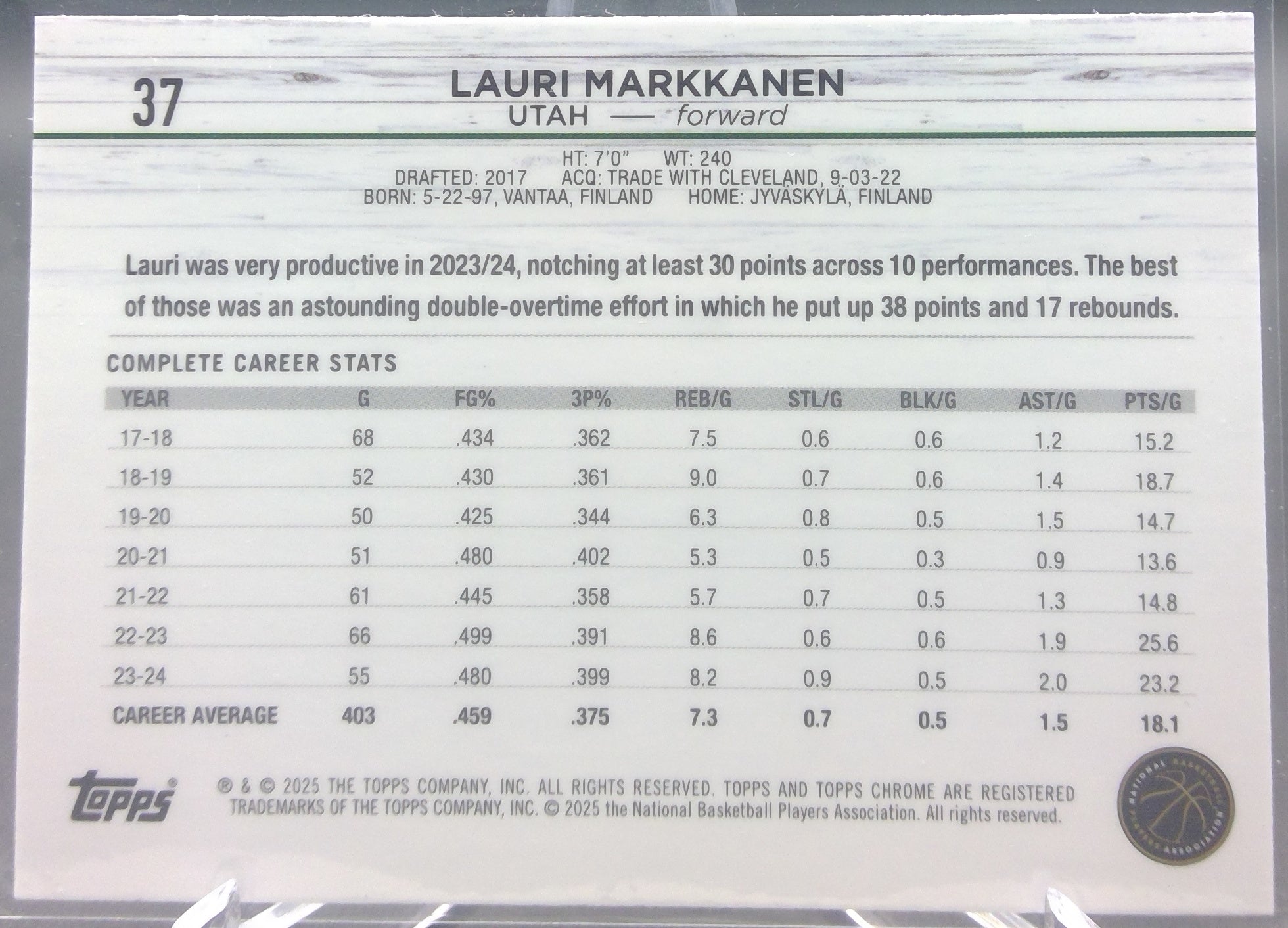 Lauri Markkanen #37