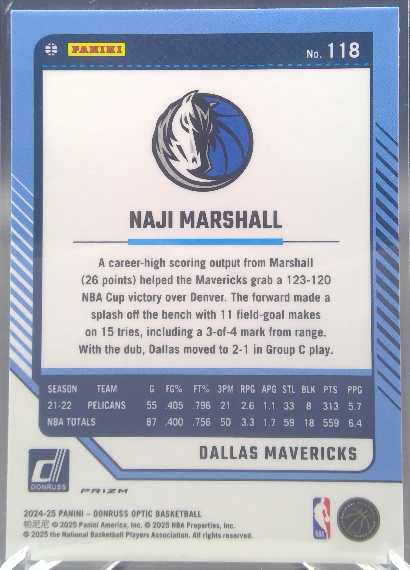Naji Marshall #118
