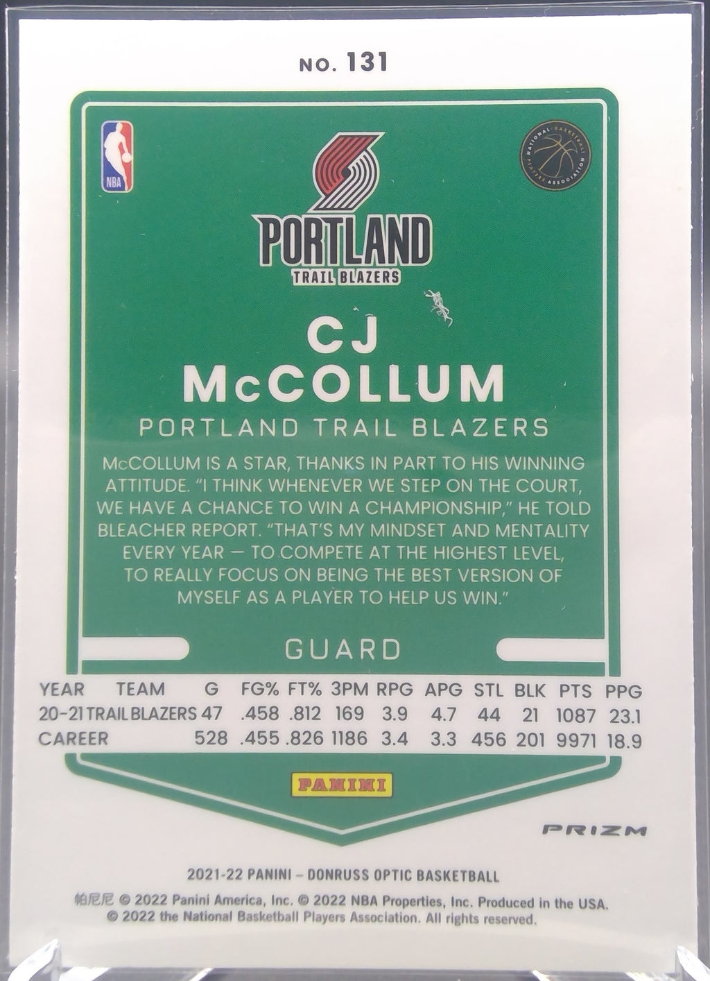 CJ McCollum #131