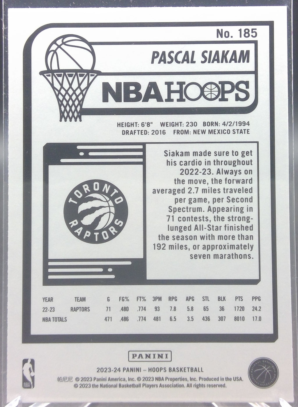 Pascal Siakam #185
