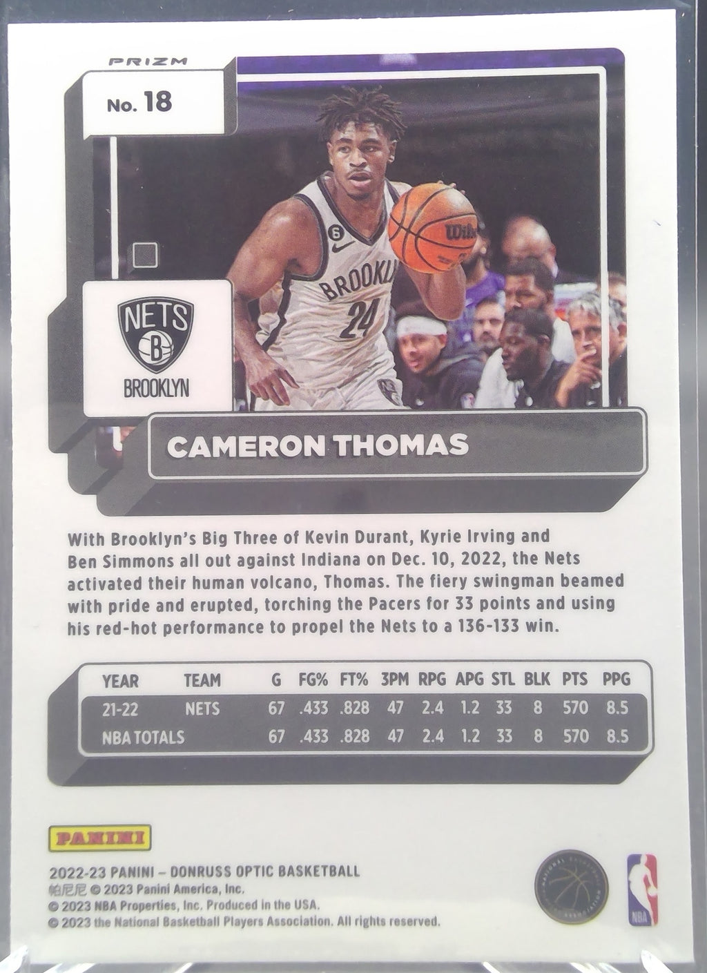 Cameron Thomas #18