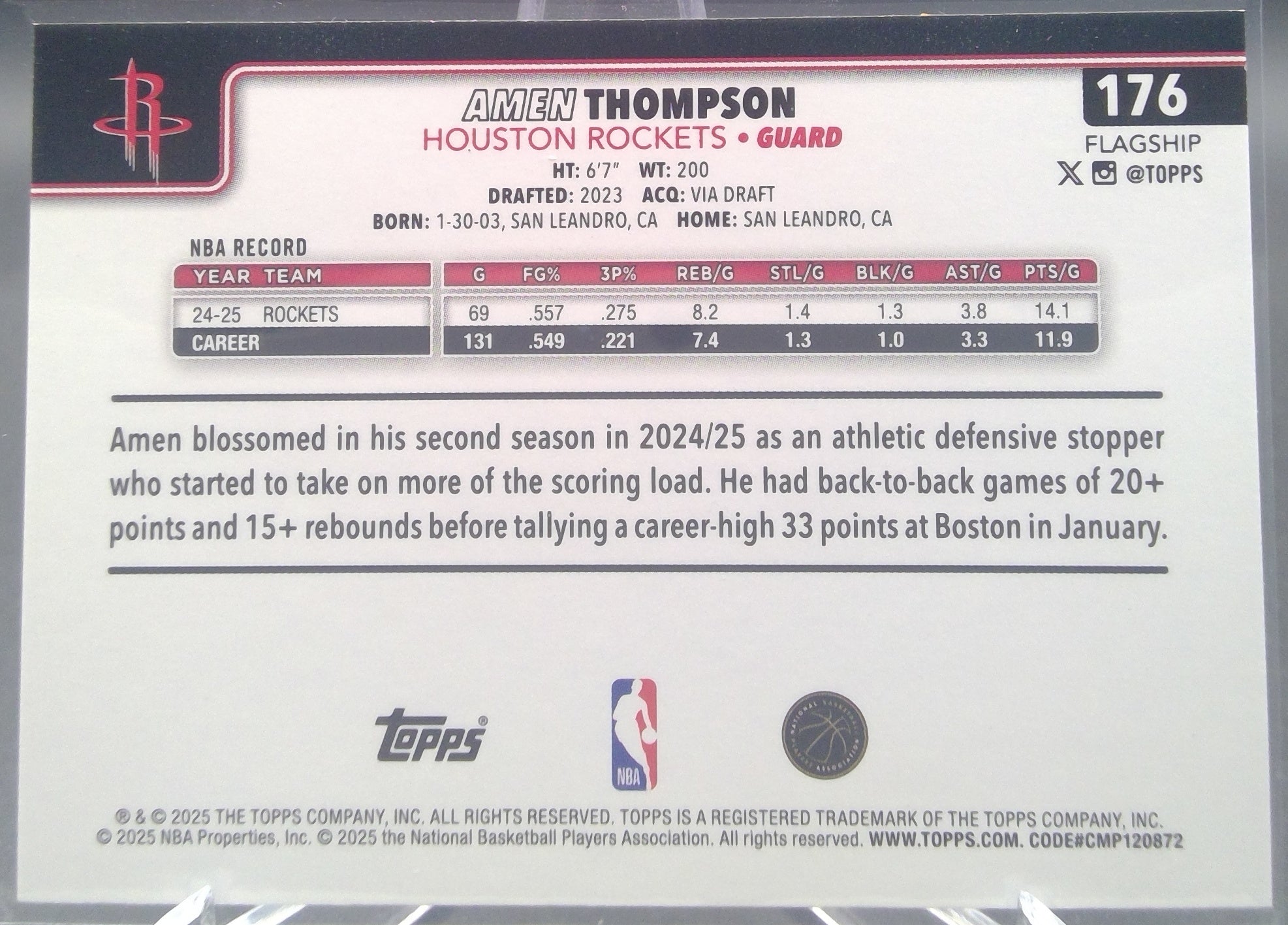 Amen Thompson #176