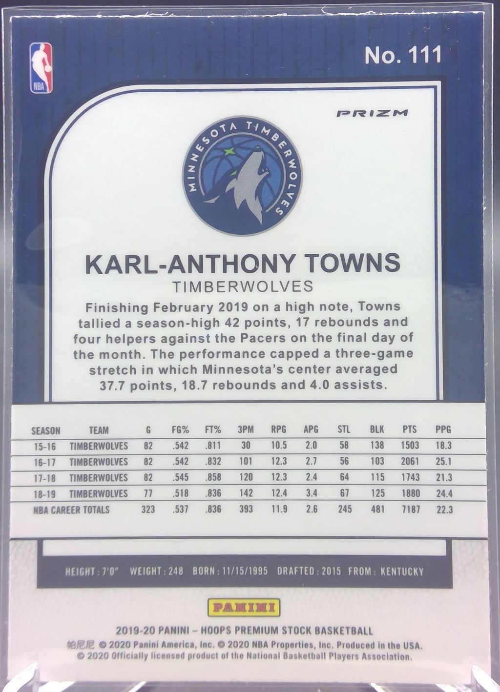 Karl-Anthony Towns #111